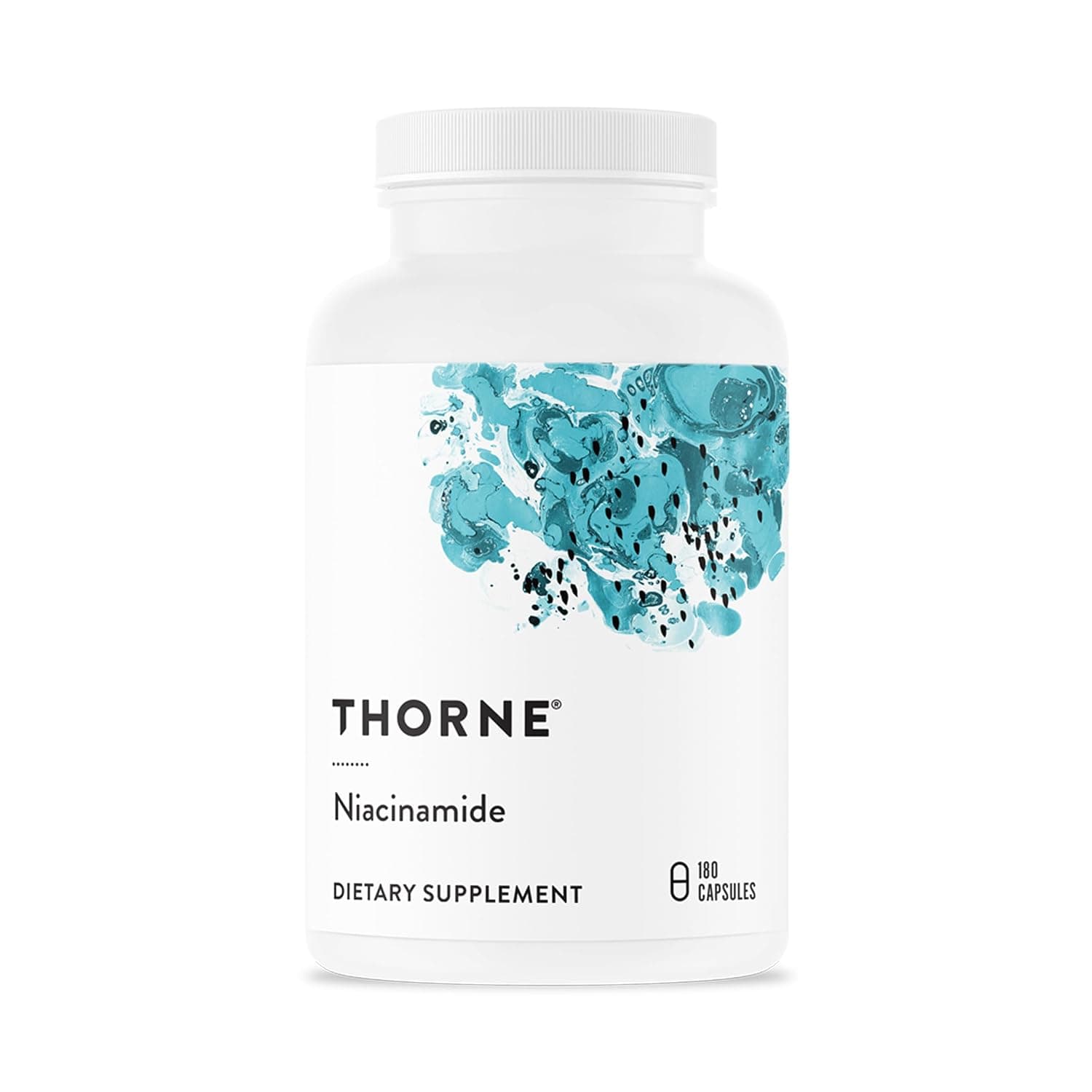 Thorne Research - Niacinamide - Vitamin B3 Nicotinamide (Niacin) Supplement - 180 Capsules