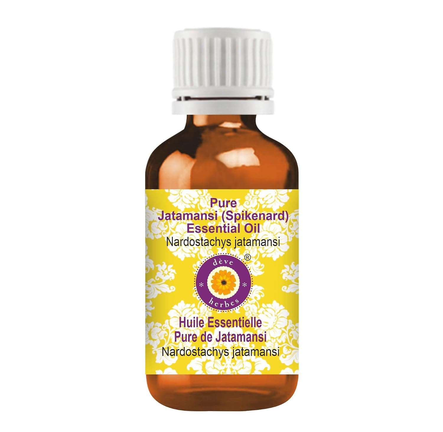 Deve Herbes Pure Jatamansi (Spikenard)(Nardostachys jatamansi) Steam Distilled5ml(0.16 oz)
