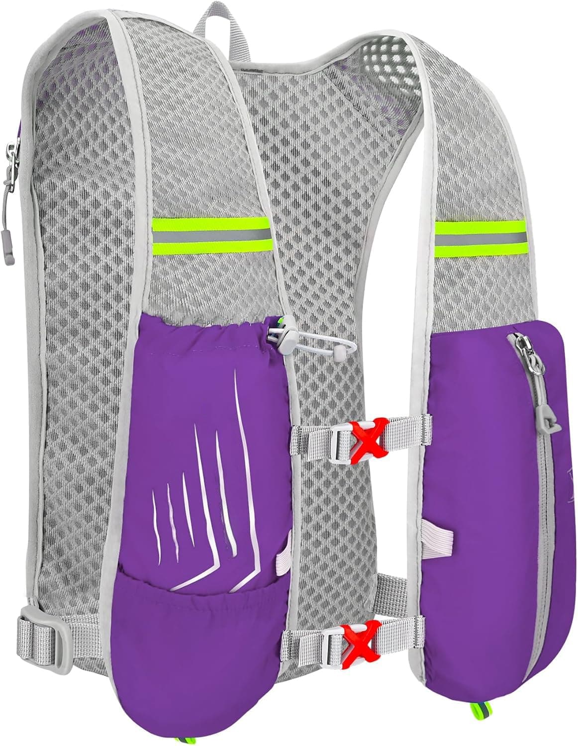 Running Backpack, Lightweight Running Vest Women, Micro-Splash Resistant Surface Hydration Vest for Outdoor Cycling Marathon Running Skiing Camping Climbing Regardless of Gender