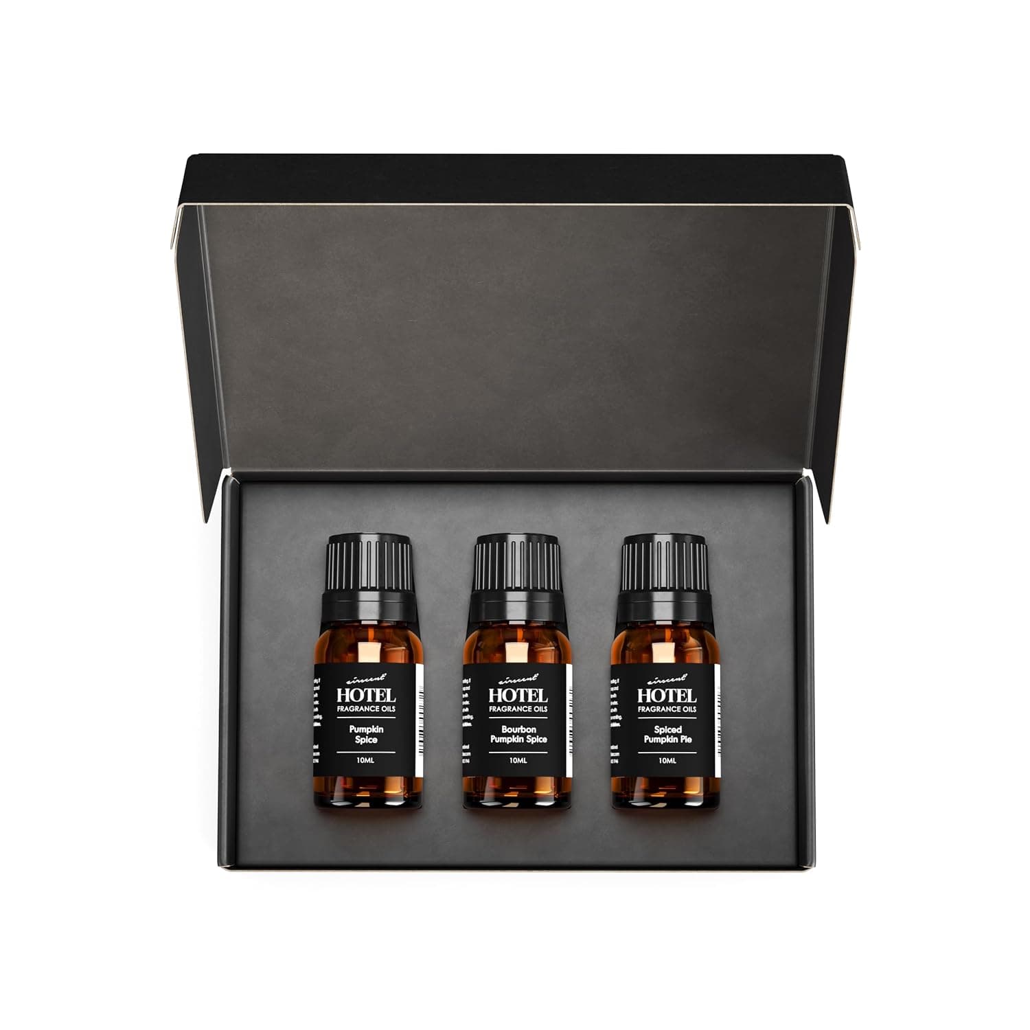AirScent Pumpkin Spice Diffuser Oil 3 Pack Gift Set - 10 mL, 0.34 fl oz Premium Fragrance Oil Set for Ultrasonic and Waterless Diffusers and Crafting - 3 Pumpkin Spice Blends