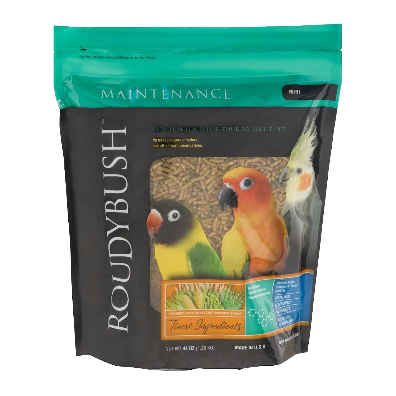 Roudybush Daily Maintenance Bird Food, Light Brown, Mini/1.25 Kg