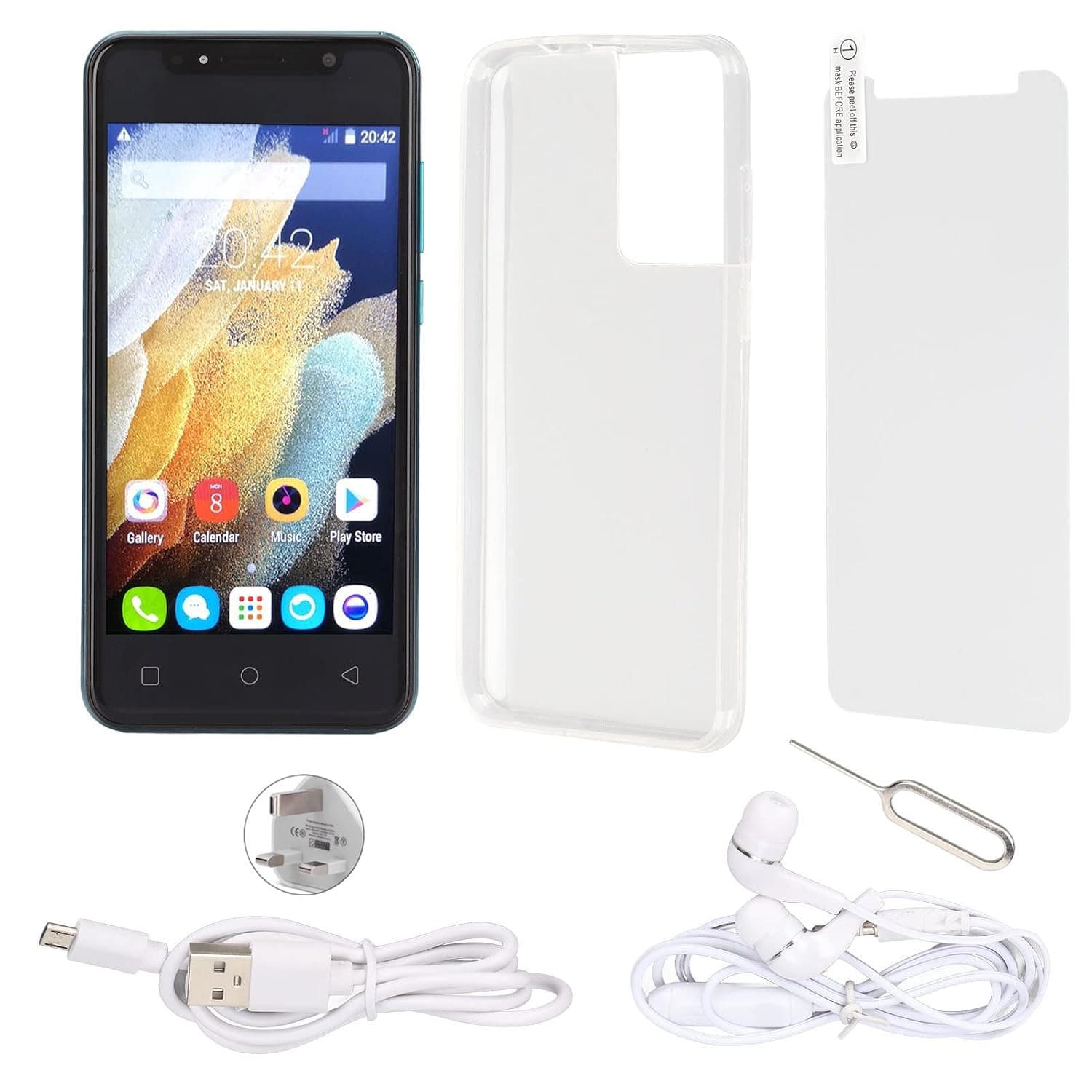 S21 smartphone 6.1 inch 110 240V unlocked phone HD Plus screen dual SIM, 24MP front panel 48MP rear panel, can autofocus(Green)