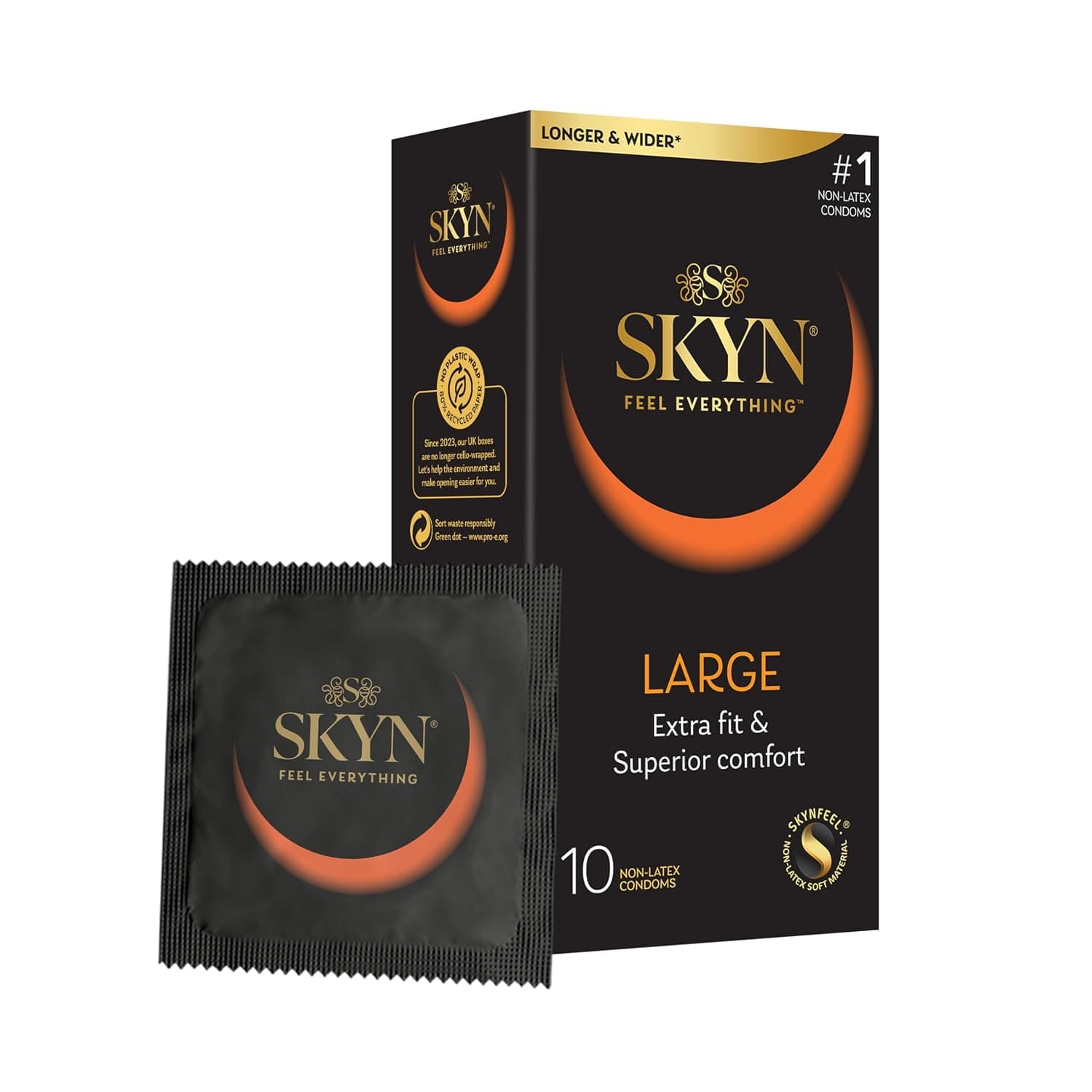 SKYN Condom-MTSKTNLRG10 Condom, Transparent, One Size