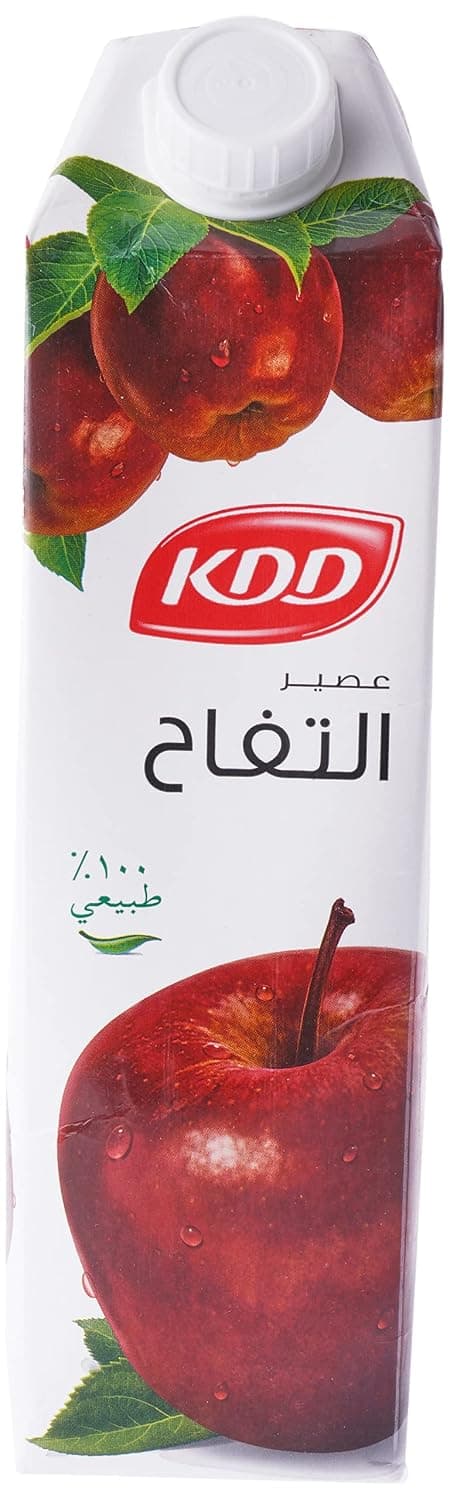 KDD Natural Apple Juice, 1 Liter - Pack of 1