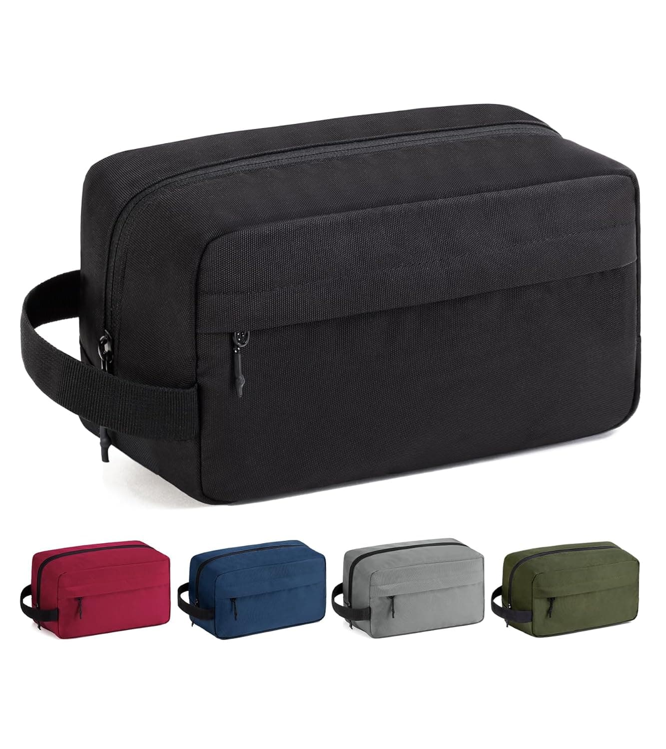 Vorspack Travel Toiletry Bag for Men - Hanging Toiletries Bag Water Resistant Travel Bag for Toiletries Accessories, Black, Medium, Classic