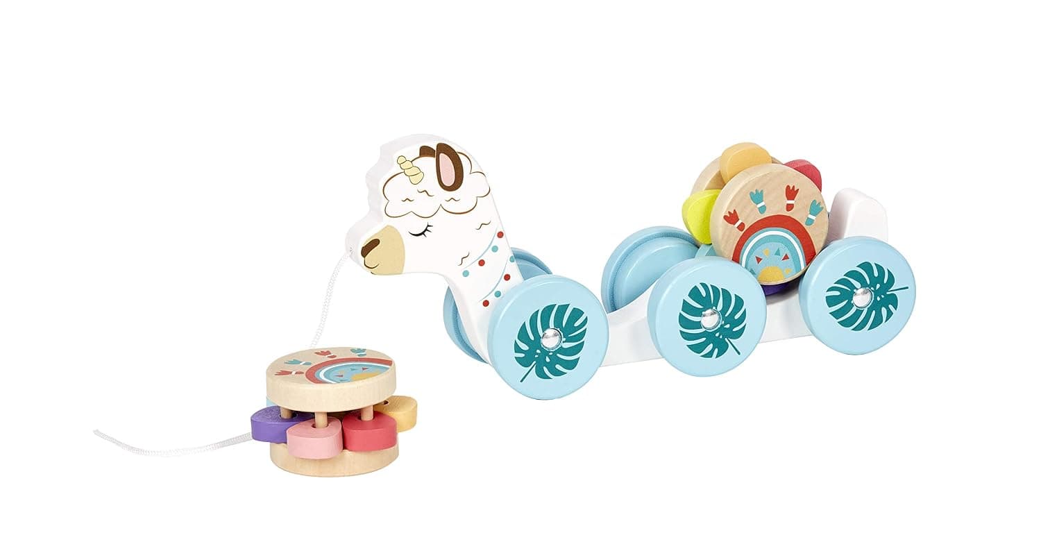 Little Tikes ® | Wooden Critters - Pull Toy, Llama Corn