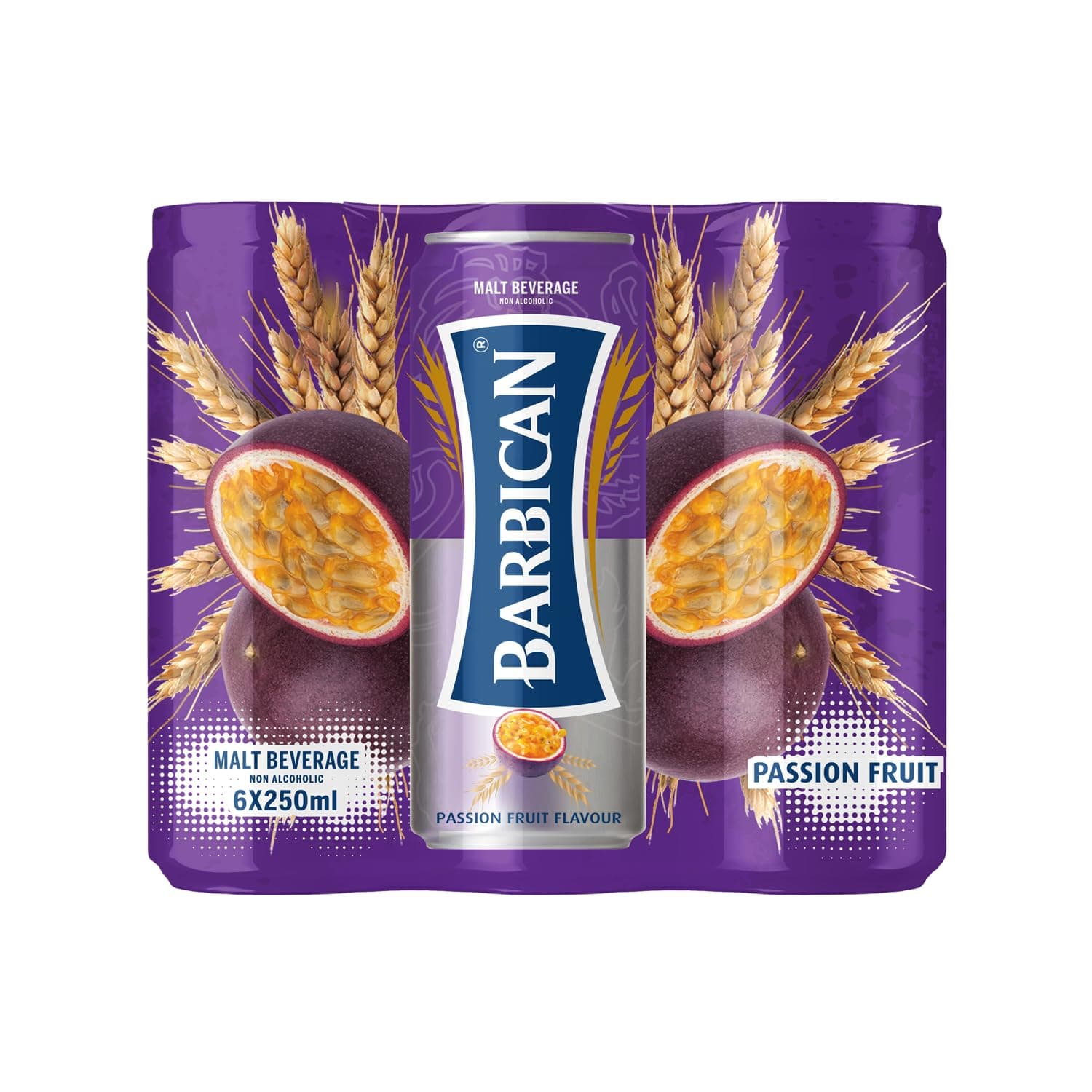 Barbican Passionfruit Non-Alcoholic Malt Beverage Can 6 x 250 ml