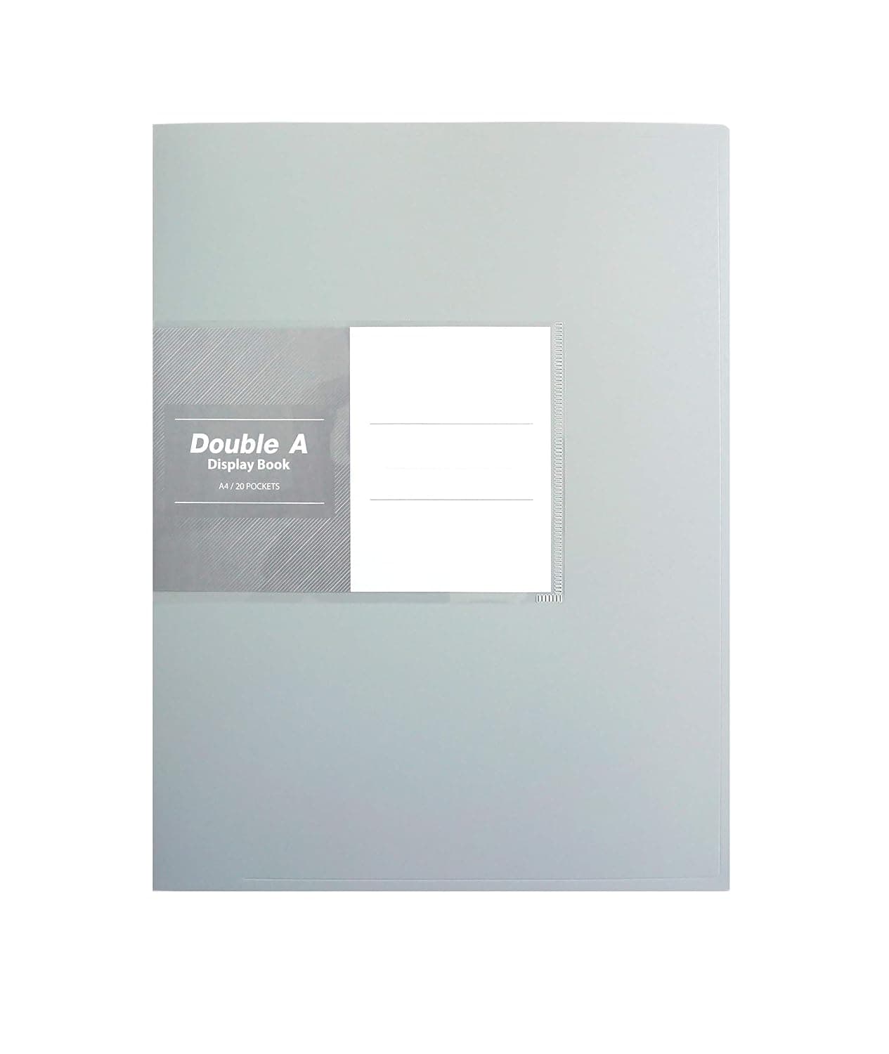 DOUBLE A Display Book 20 Pockets Grey, CH06307