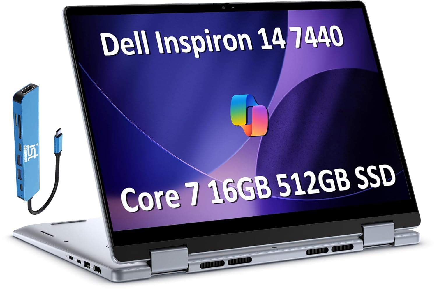 Dell Latitude 7430 2-in-1 Business Laptop (14" FHD Touchscreen, Intel 10-Core i7-1265U, 16GB RAM, 512GB SSD, Active Pen) Backlit, Fingerprint, 3-Yr WRT, Webcam, 2024 Latitude 7000, Win 11 Pro, Gray