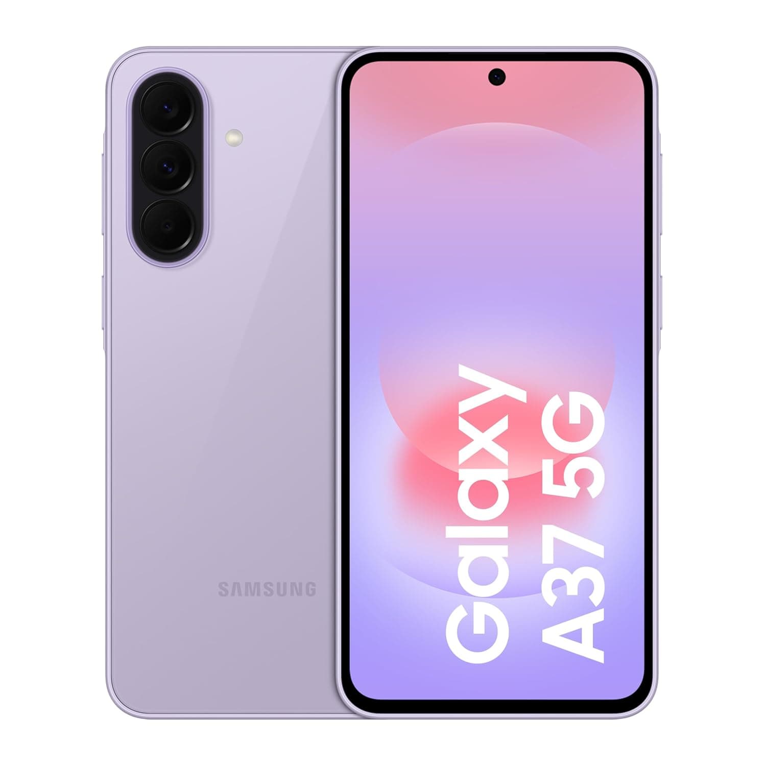 Samsung Galaxy A37 5G Android Smartphone, 128GB Storage, 8GB RAM, Awesome Lavender, 6x OS Upgrades, Large Display, 50MP Camera, Long Battery Life (KSA Version)