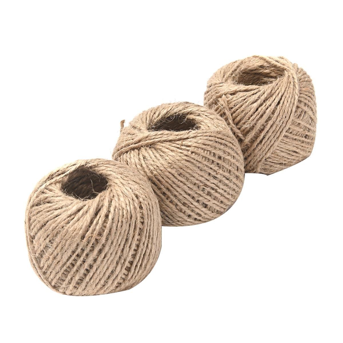 Lawazim Set Rope 50g/1 Piece 3 Piece|Heavy Duty Jute Rope, Natural Hemp Rope for DIY Arts Crafts, Gardening, Bundling，Home Decorating, Cat Scratching Post