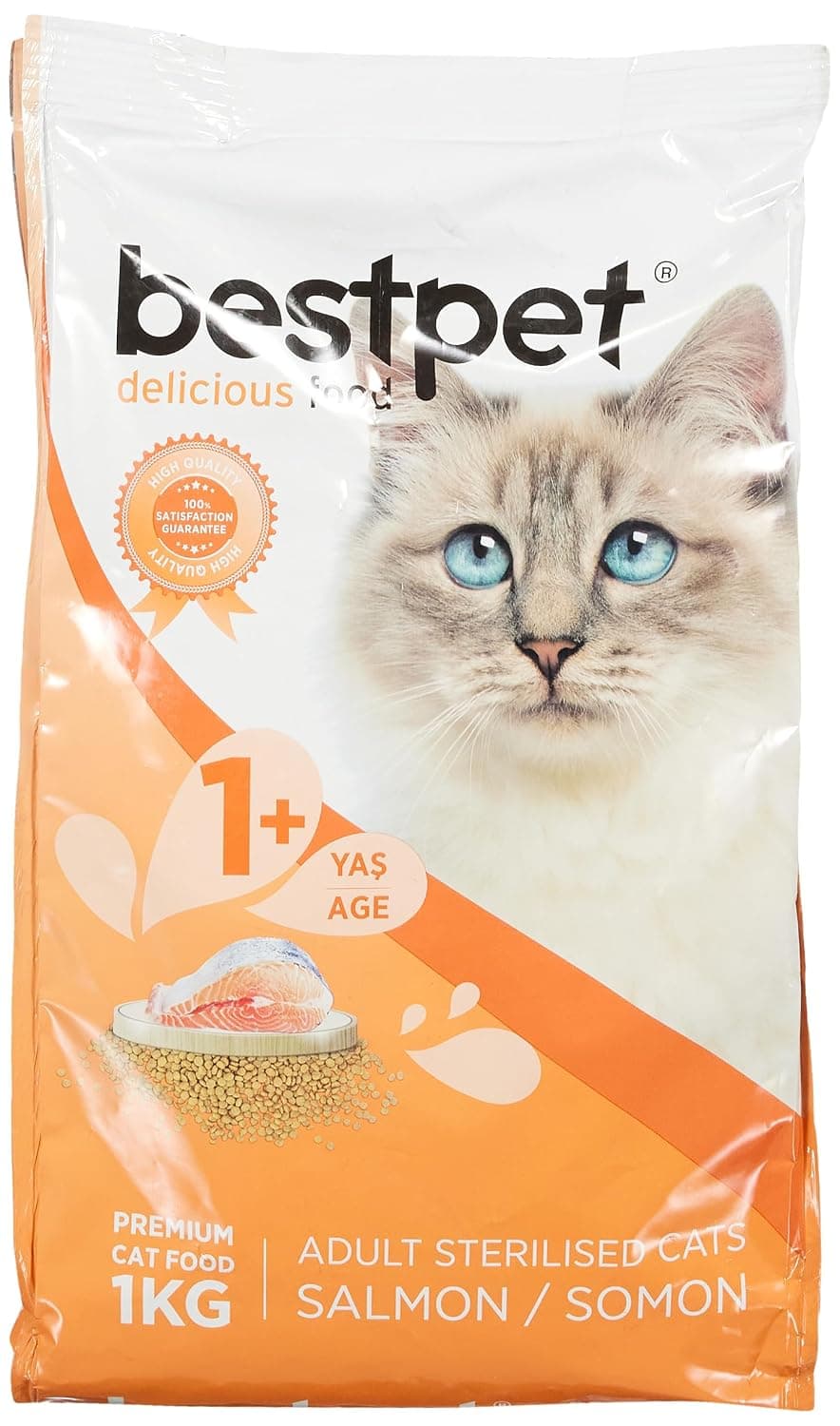 Bestpet Dry Food for Adult Neutered Cats, with Salmon, 1 kg