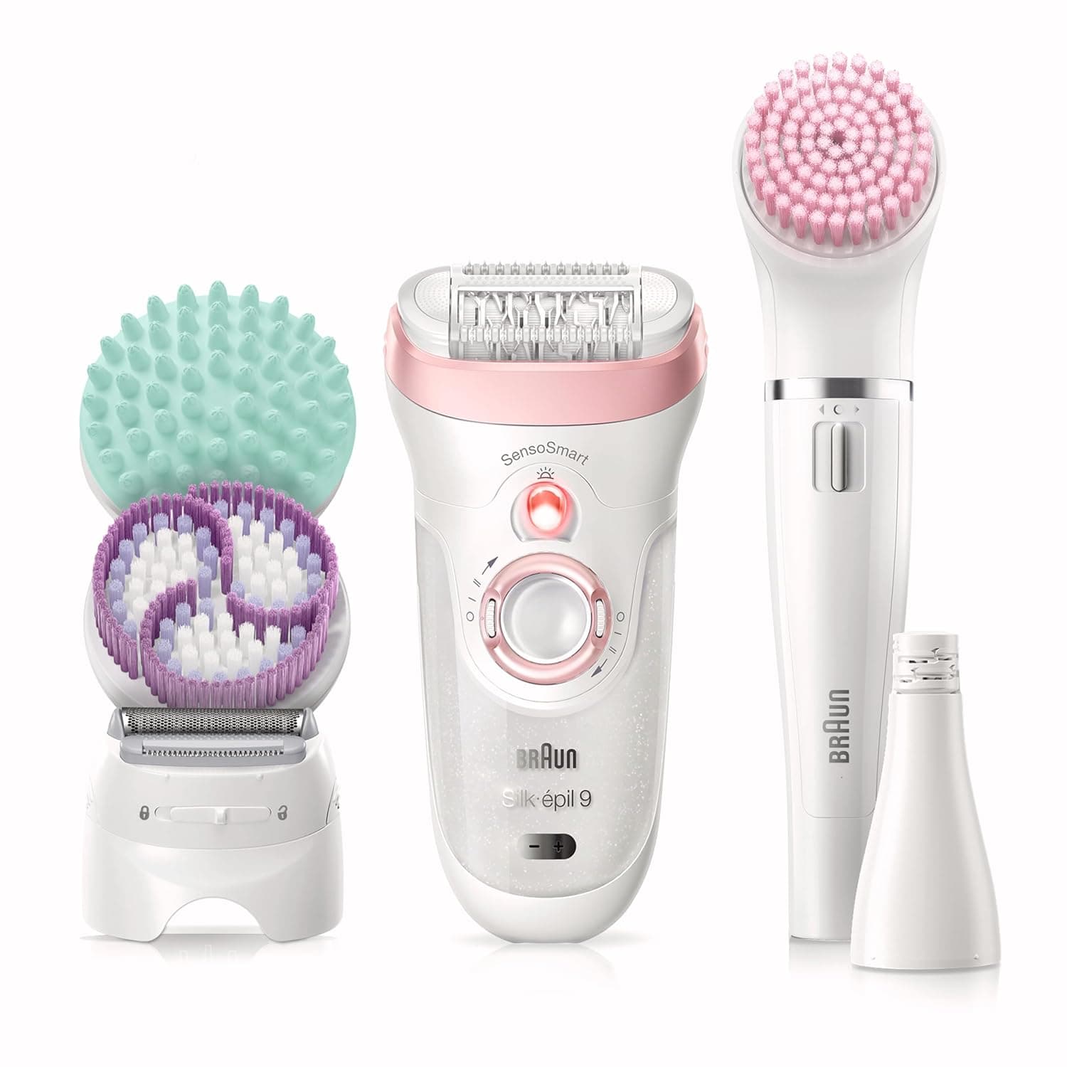 Braun Silk-épil Beauty Set 9 9-985 Deluxe 7-in-1 Cordless Wet & Dry Hair Removal Epilator