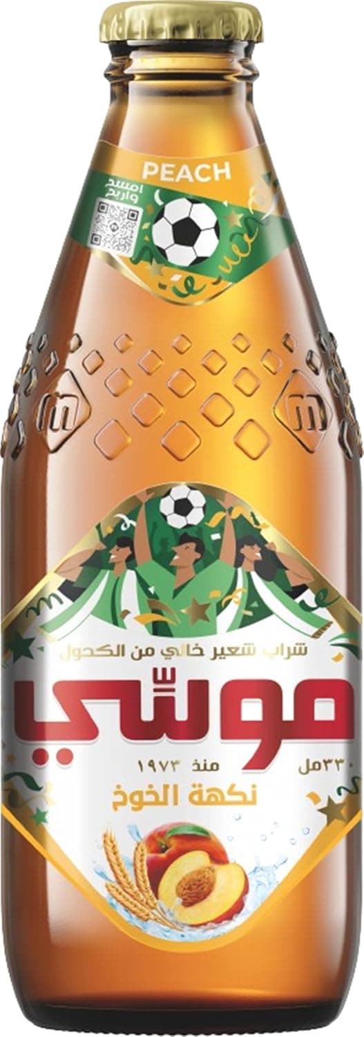 Moussy Peach Non-Alcoholic Malt Beverage, 330 ml
