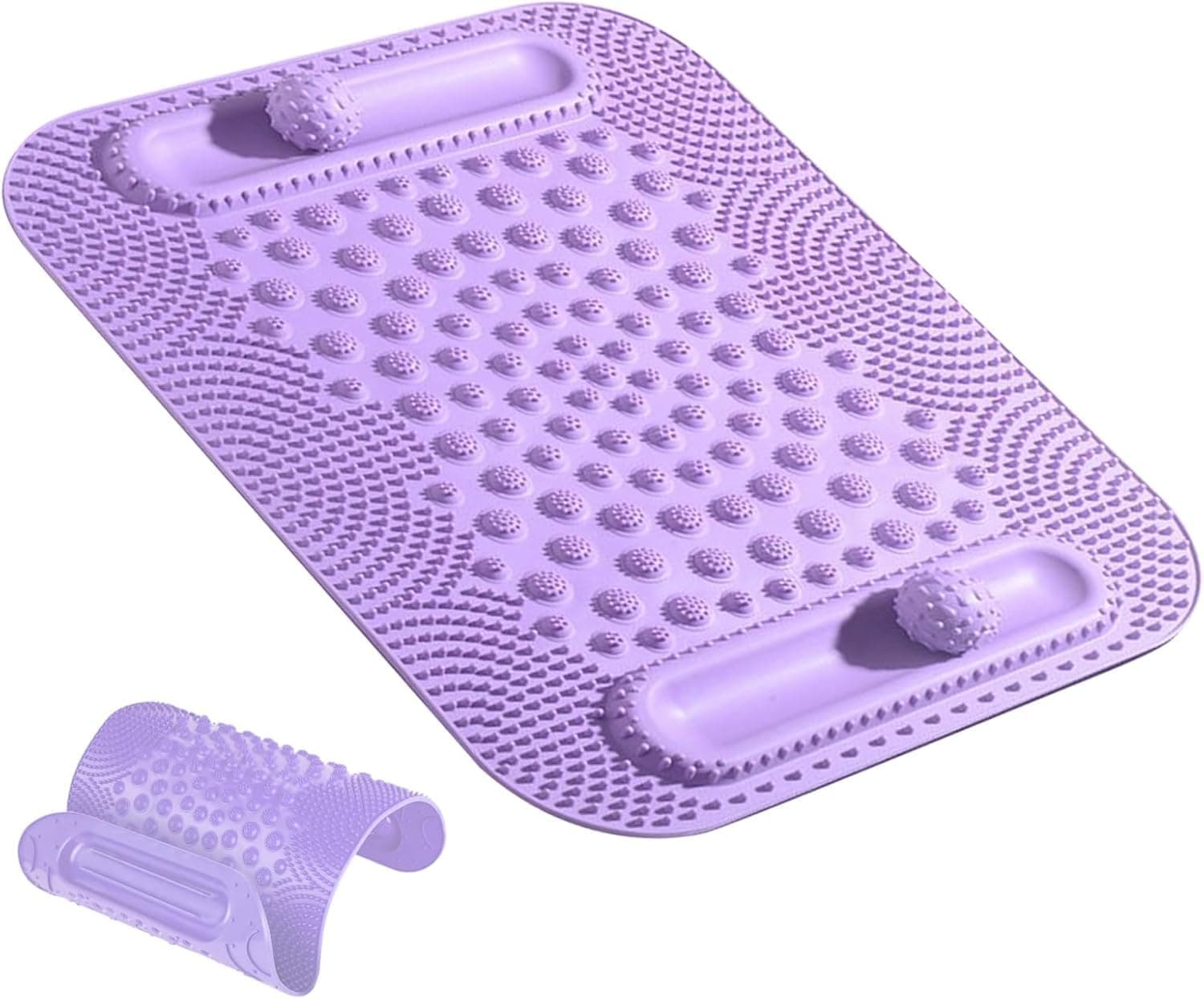 YelaJoy Acupressure Foot Massage Mat with Dual Roller Ball Pressure Plate