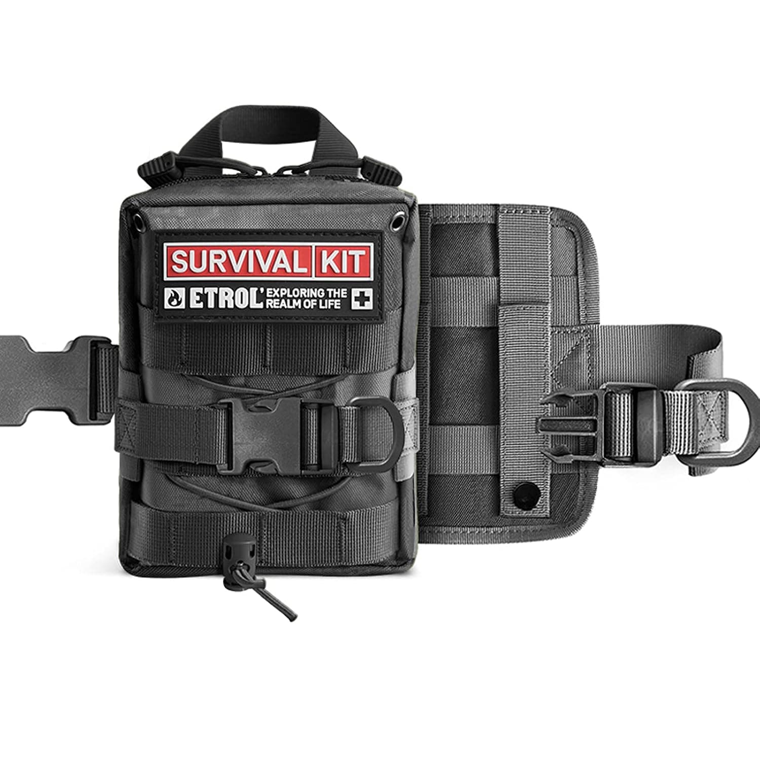 Small First Aid Kit Waterproof Compact Mini Emergency Trauma Kit for Home, Travel, Camping Hiking Vehicle Workplace Backpacking Outdoors(Only backpack)