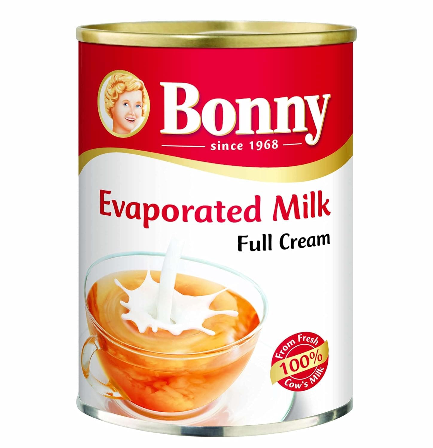 Bonny Full Cream Evaporated Milk Can, 410G