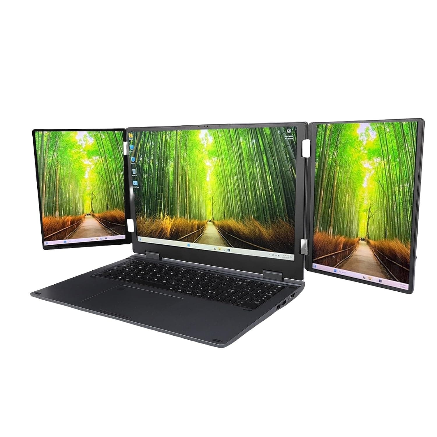 Triple Screen Laptop | 16" Main & Dual 10.5" Screens | Core I7 | 16GB RAM | 2TB SSD | 120HzDCI P3 Display, | WiFi 6 & 10H Battery (UK Plug)