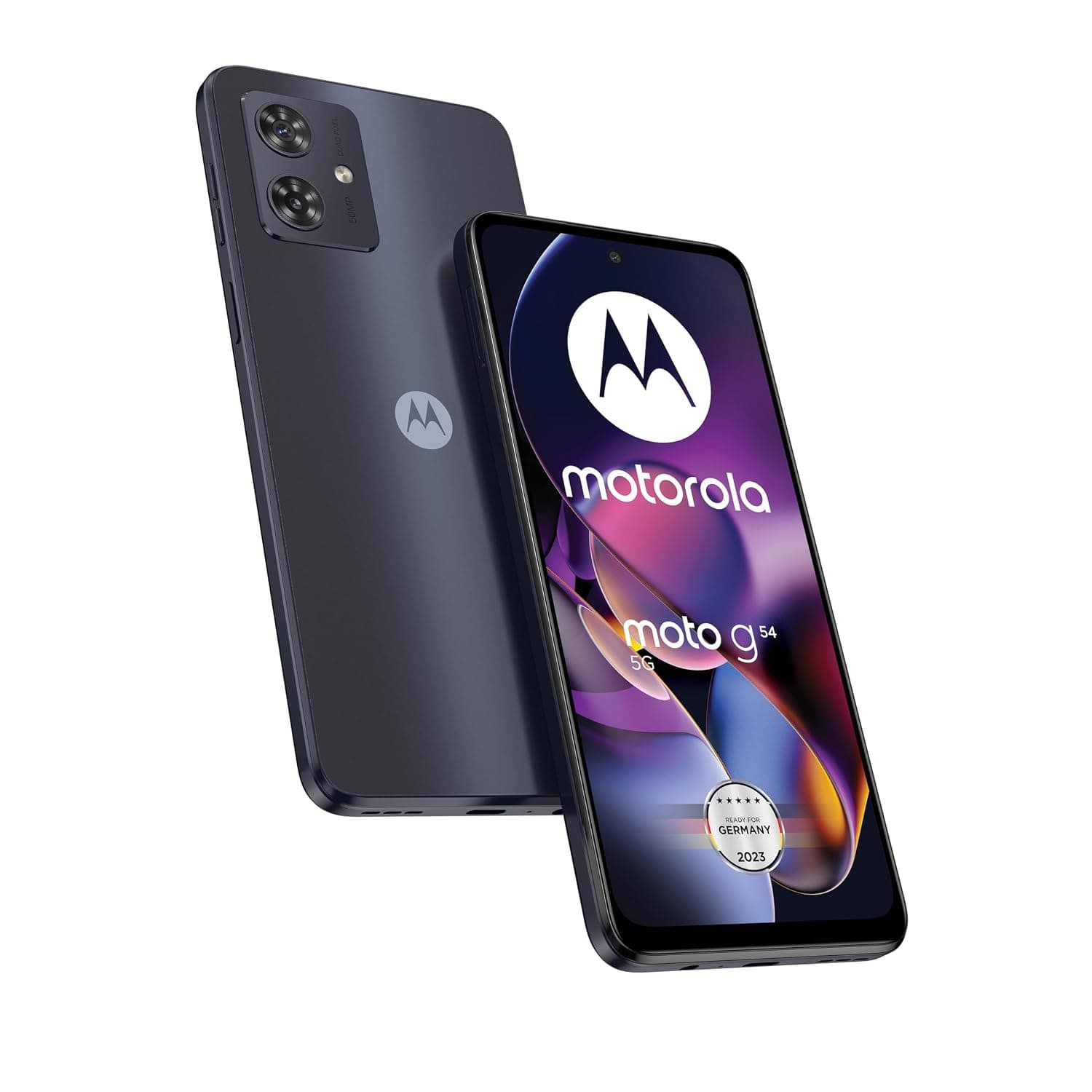 Motorola Moto G54 Dual-SIM 256GB ROM + 8GB RAM (Only GSM | No CDMA) Factory Unlocked 5G Smartphone (Midnight Blue) - International Version