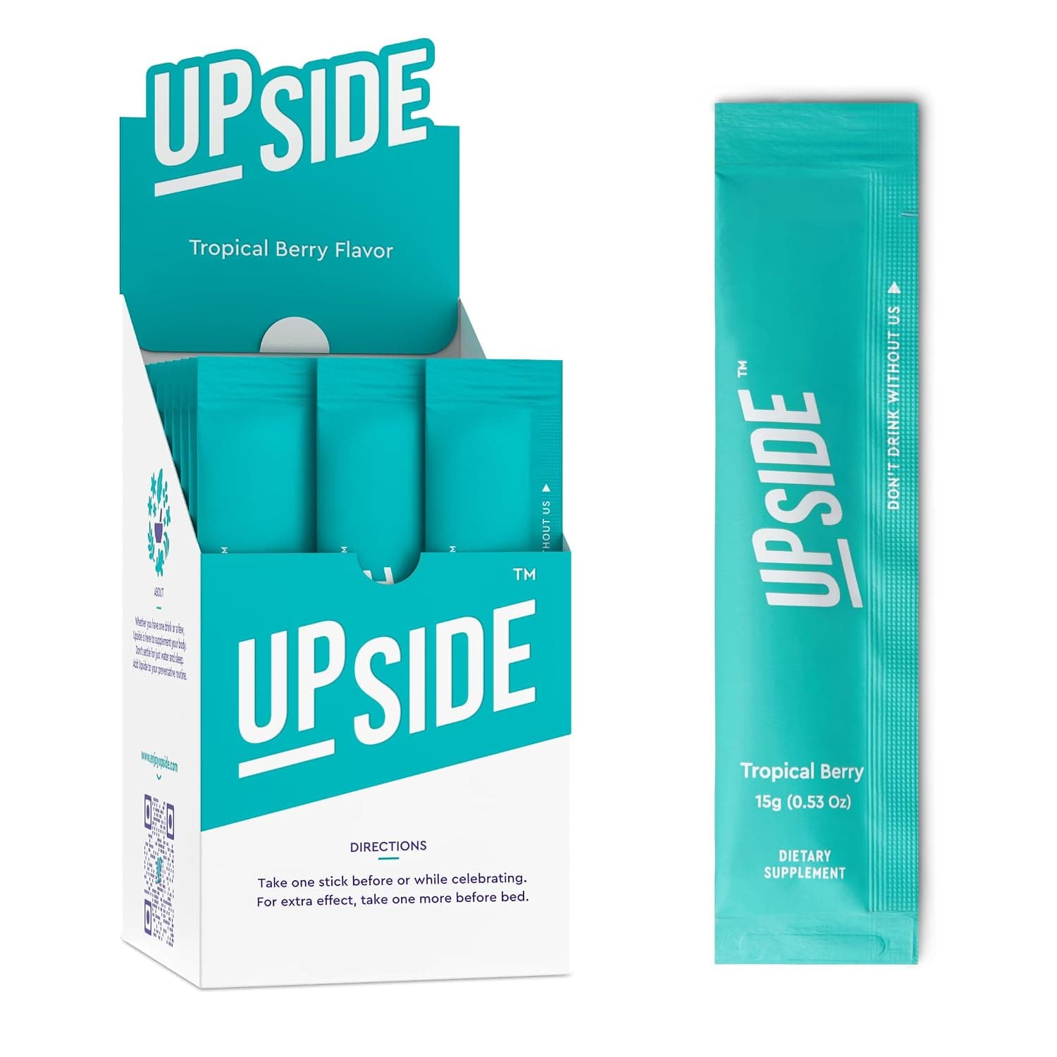 UPSIDE Pre-Celebration Vitamin Jelly Sticks | Natural Ingredients for Better Mornings | Eat One Before Celebrating | DHM, Hardy Orange, Electrolytes | Party, Wedding, Weekend Essentials (4)
