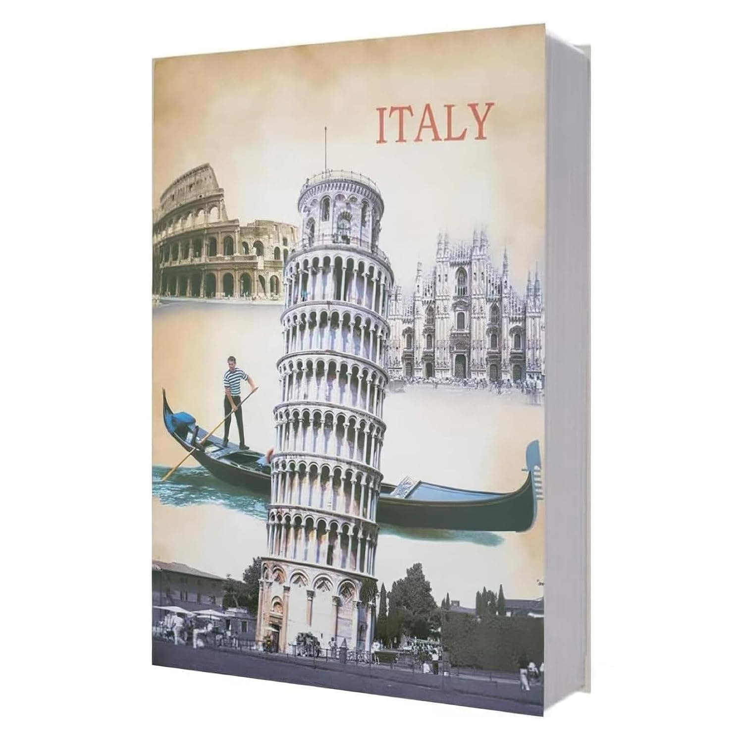 Book Safe with Key 18 X 11.5 X 5.5 CM, Portable Hidden Mini Safe Great for Traveling, Storing Money, Jewelry and Passports