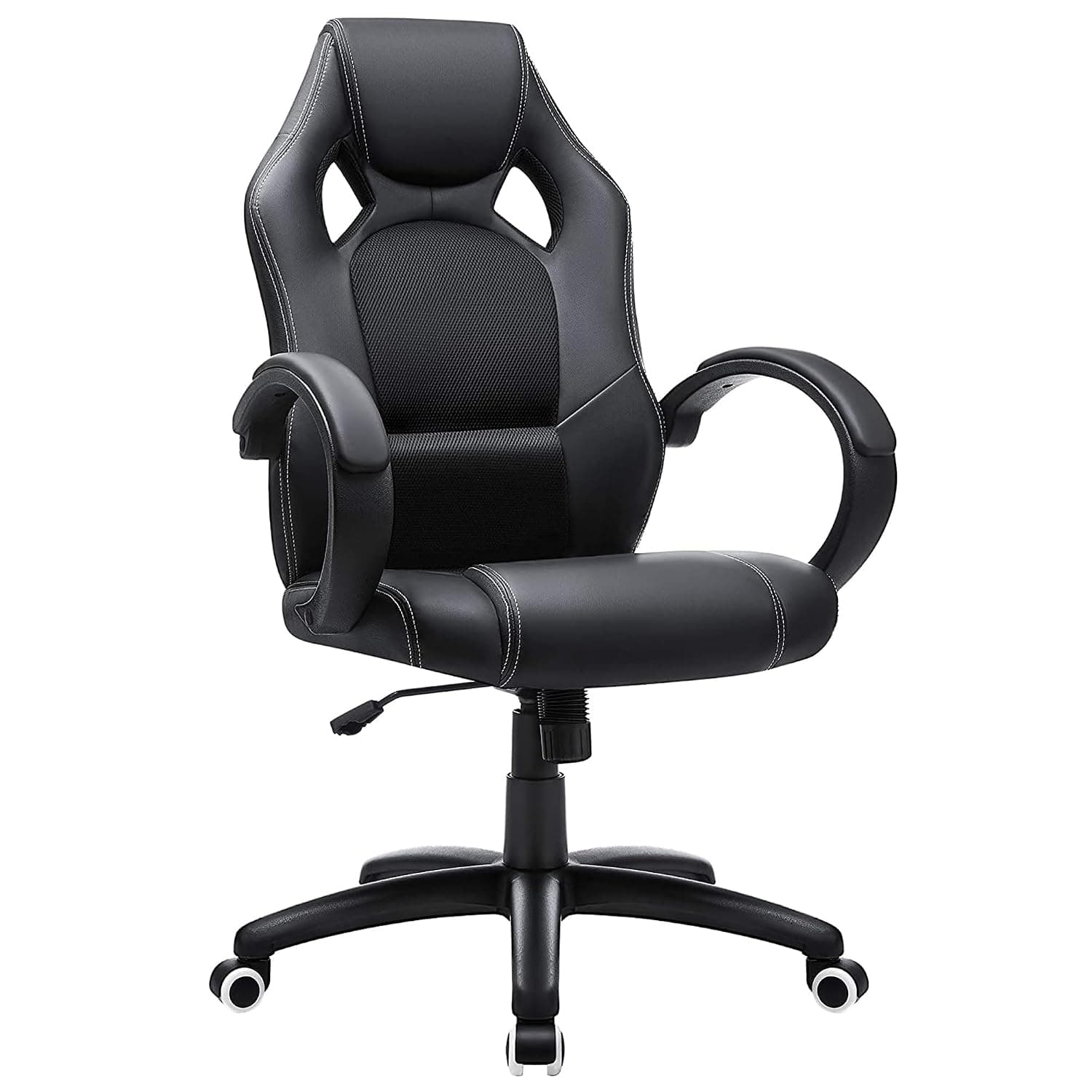 Sulfar Office Chair - Gaming Desk Computer Swivel Work Chair With Tilting Mechanism, Height Adjustable, Black