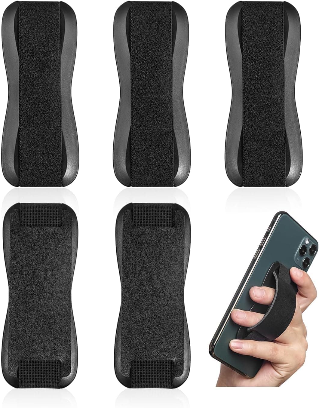 5 قطع من مقابض الهاتف من بوكيلا، حامل قبضة يد للهاتف الذكي، حامل هاتف مرن بغطاء قلاب