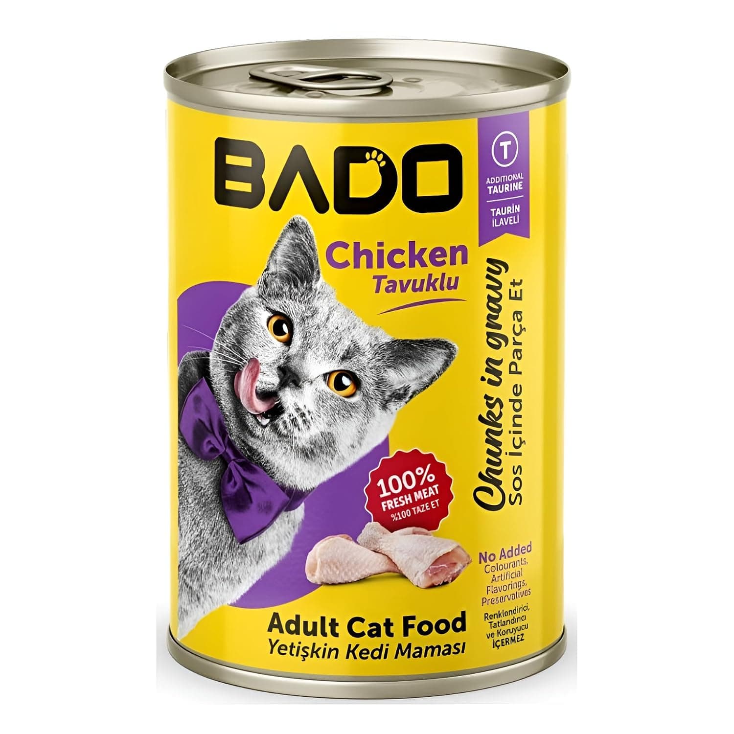 Bado Adult Wet Cat Food Chicken – Daily Protein for Muscle & Immunity – 400g