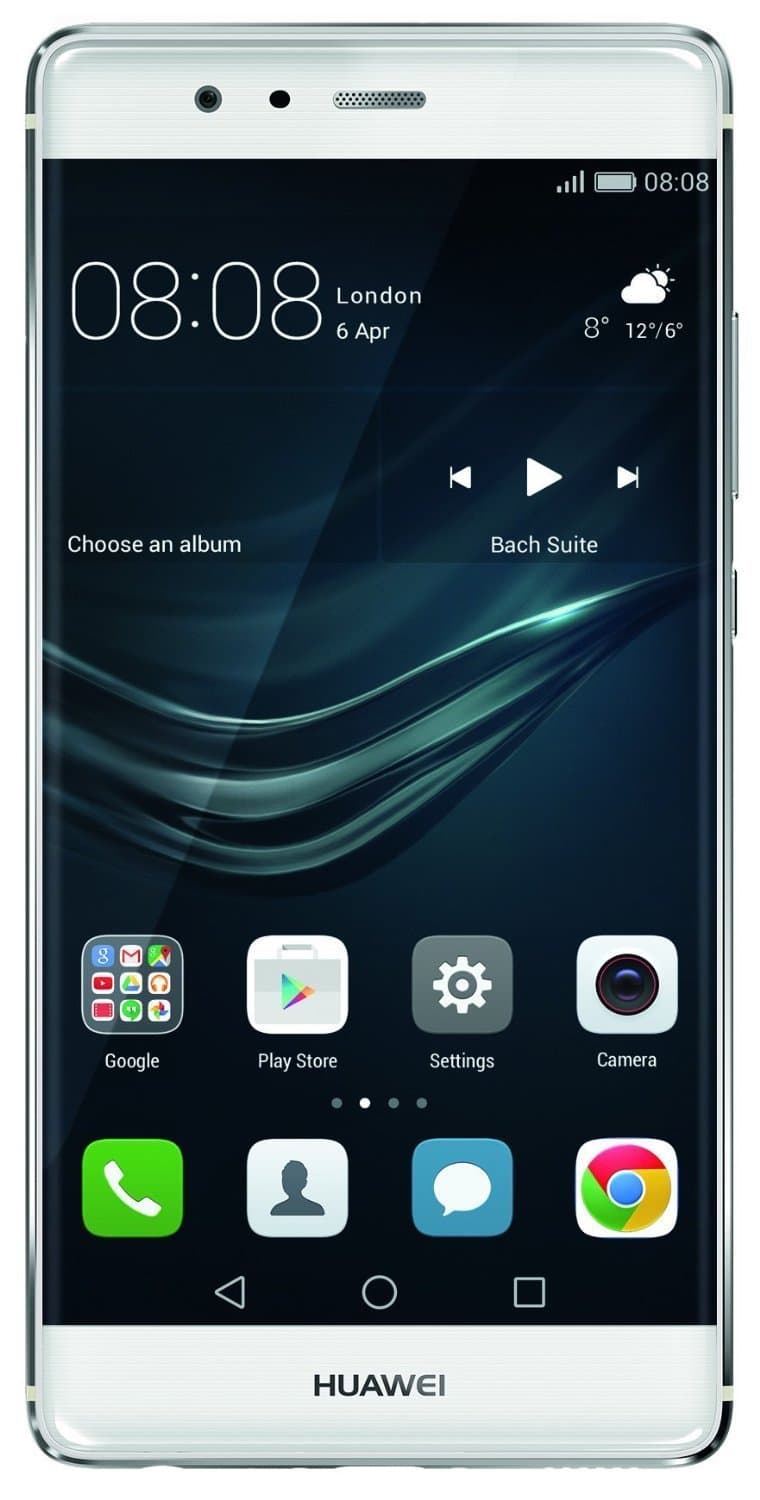 Huawei P9 Dual-SIM 32GB ROM + 3GB RAM Factory Unlocked 4G/LTE Android Smartphone (Mystic Silver) - International Version