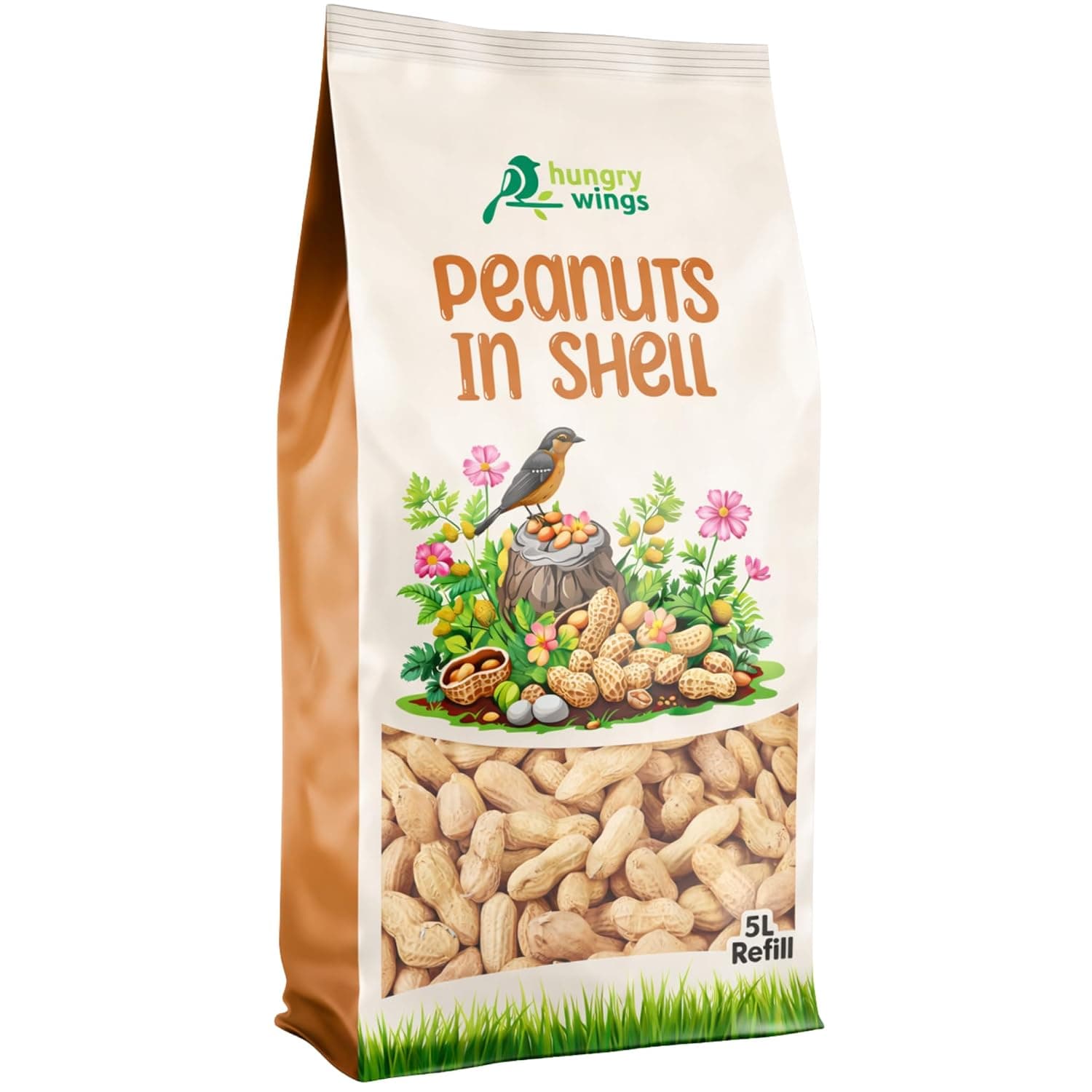 Premium Peanuts in shell Wild Bird Food, 5L Bag
