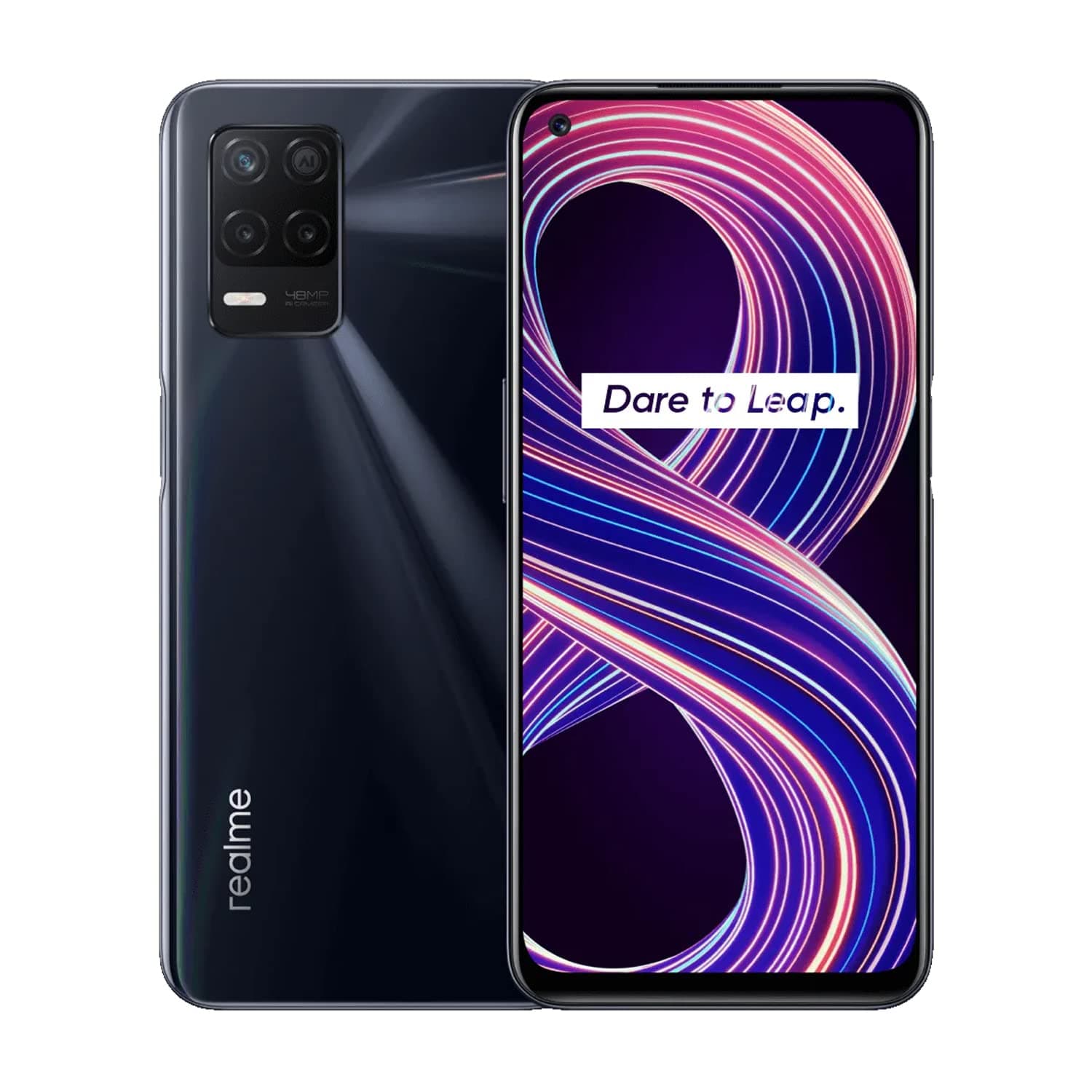 Realme 8 5G Dual-SIM 64GB ROM + 4GB RAM (GSM Only | No CDMA) Factory Unlocked 5G Smartphone - Supersonic Black - International Version
