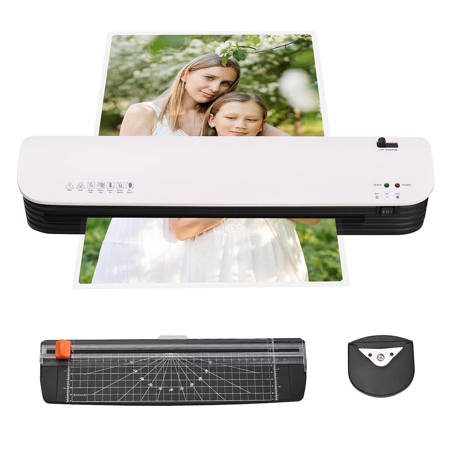 laminating machines,SL399 Laminator Machine Set A3 Size Hot and Cold Lamination 2 Roller System with 25 A3/A4/A5/A6 Laminating Pouches Corner Rounder for Home Office School Supplies