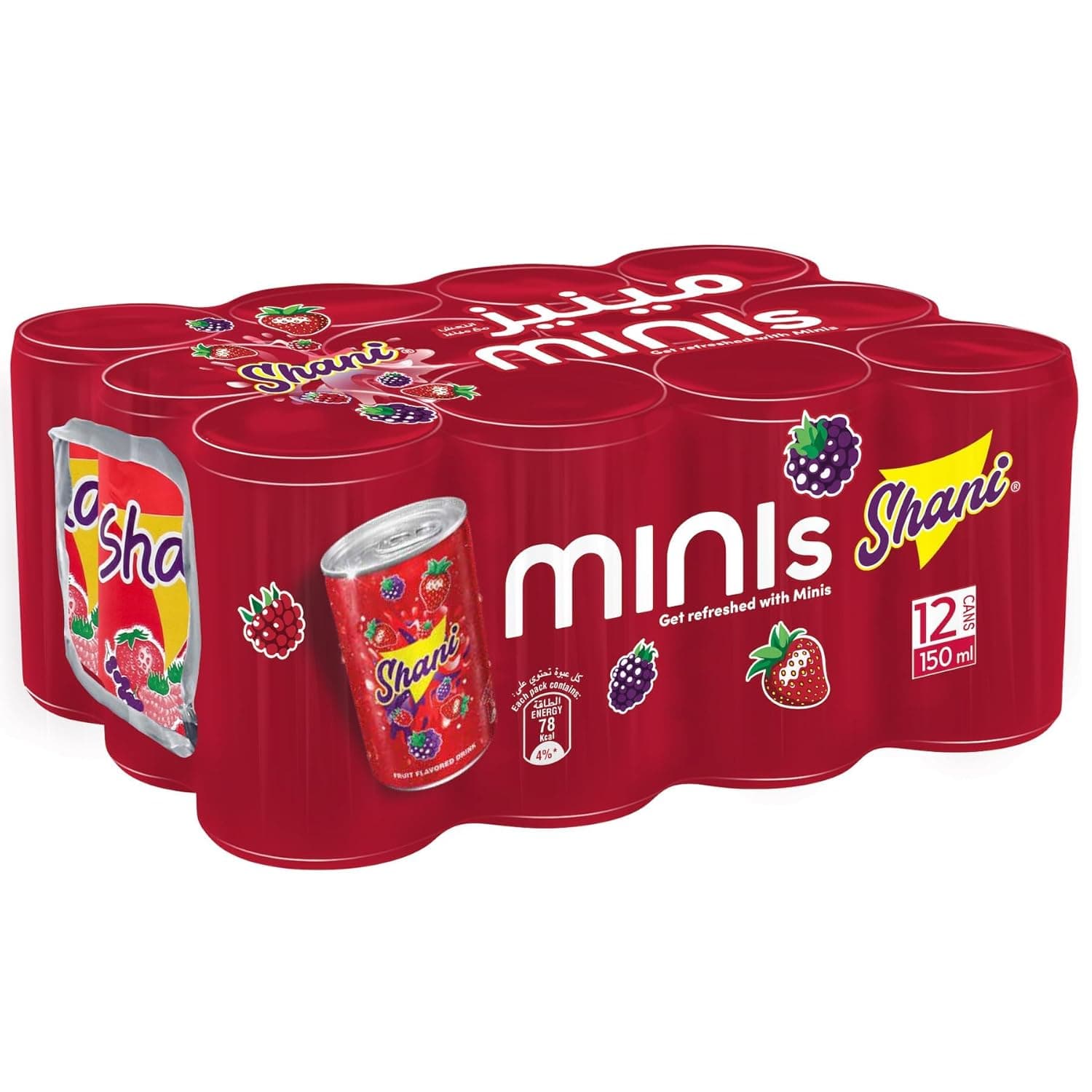 Shani, Carbonated Soft Drink, Cans, 150ml Pack of 12