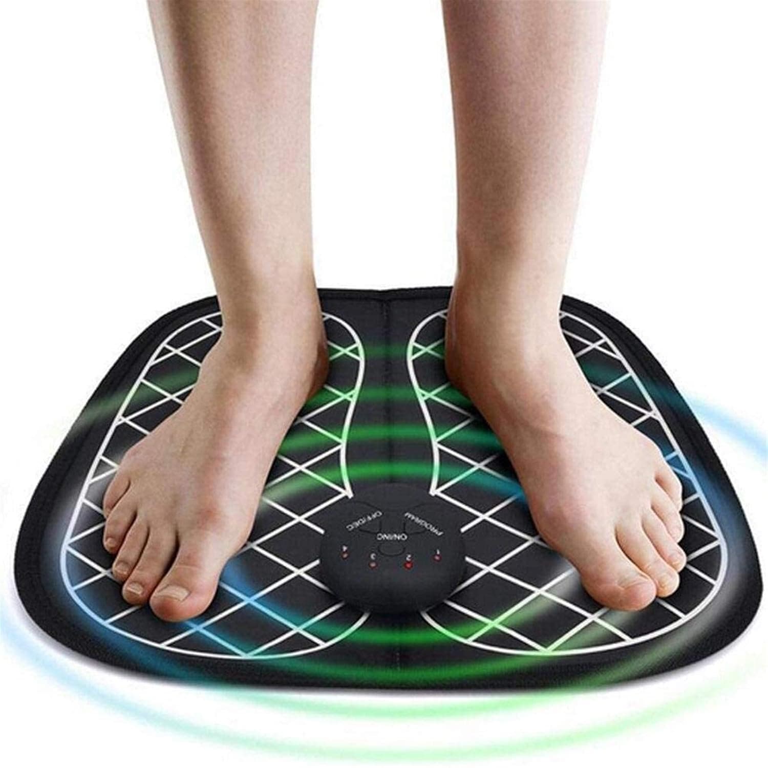 Foot Massager Portable QiLong Blood Circulation Machine Acupoint Massage Relaxation Pain Relief Muscle Stimulatior Foot Massage (Color : A)