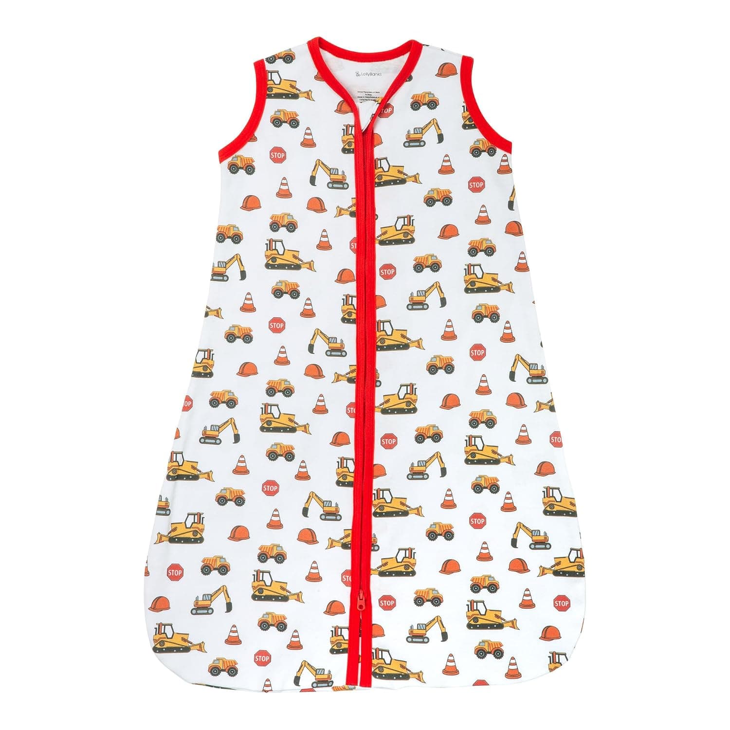 LollyBanks Sleep Sack, 100% Cotton Neutral Baby Sacks, 0.5 TOG Sleep Sacks Lightweight with 2-Way Zipper