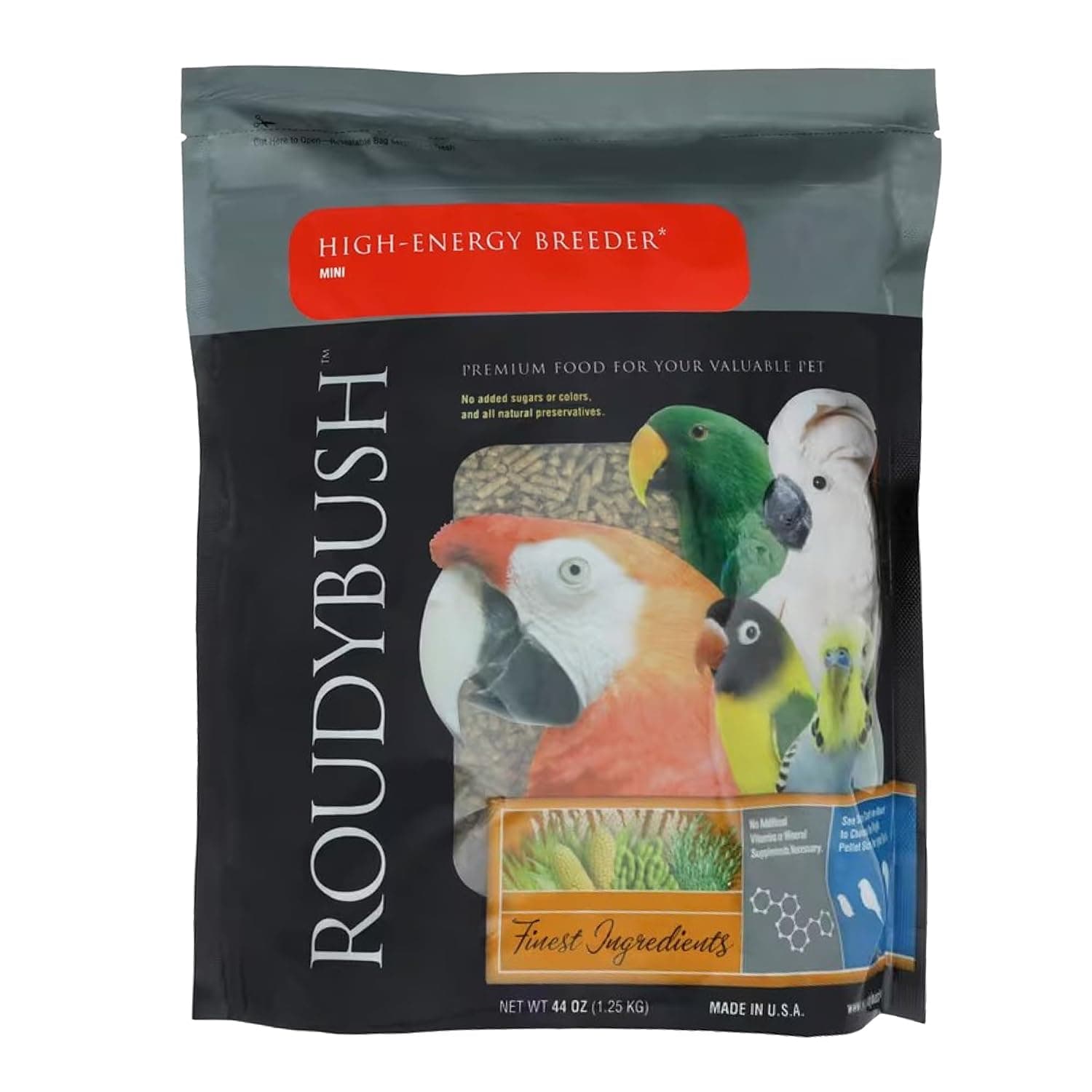 Roudybush High Energy Breeder Bird Food, Mini, 44-Ounce