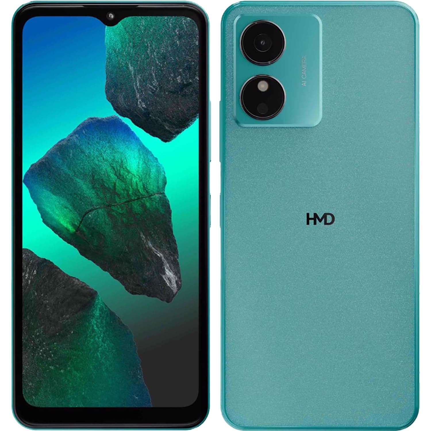 HMD Aura2 Dual-SIM 128GB ROM + 4GB RAM (GSM Only | No CDMA) Factory Unlocked 4G/LTE Smartphone (Icy Blue) - International Version