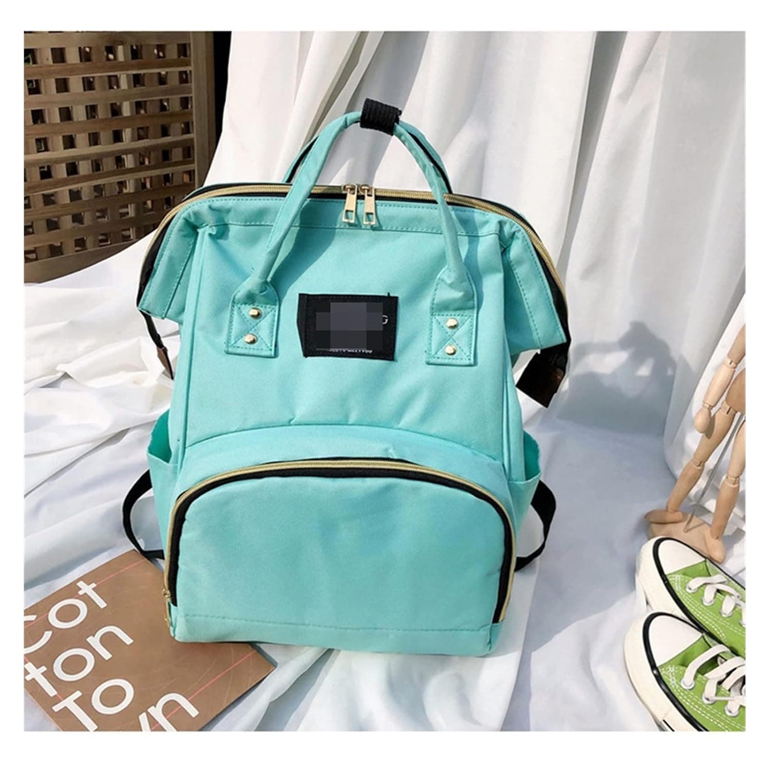 NURII diaper bags Fashion Portable Baby Backpack Baby Bag For Mommy Large Capacity Waterproof Diaper Bag Mother Care Travel Equipment (Color : 17)