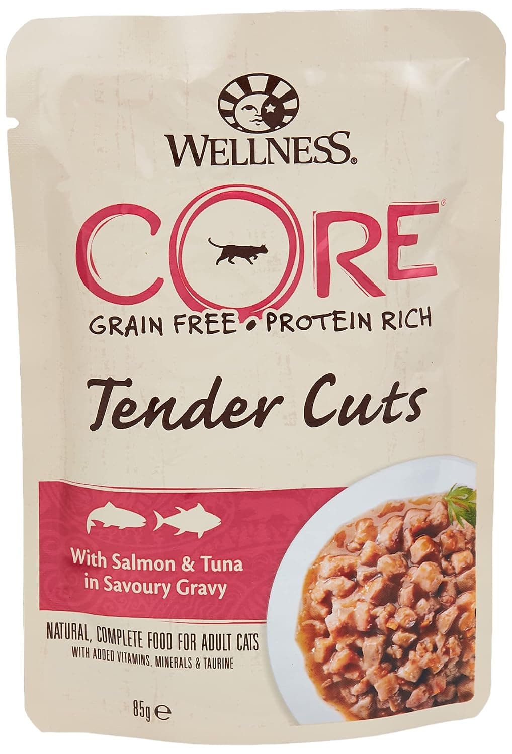 Wellness Core Cat Wet Food Tender Cuts Tuna Salmon in Gravy 85g