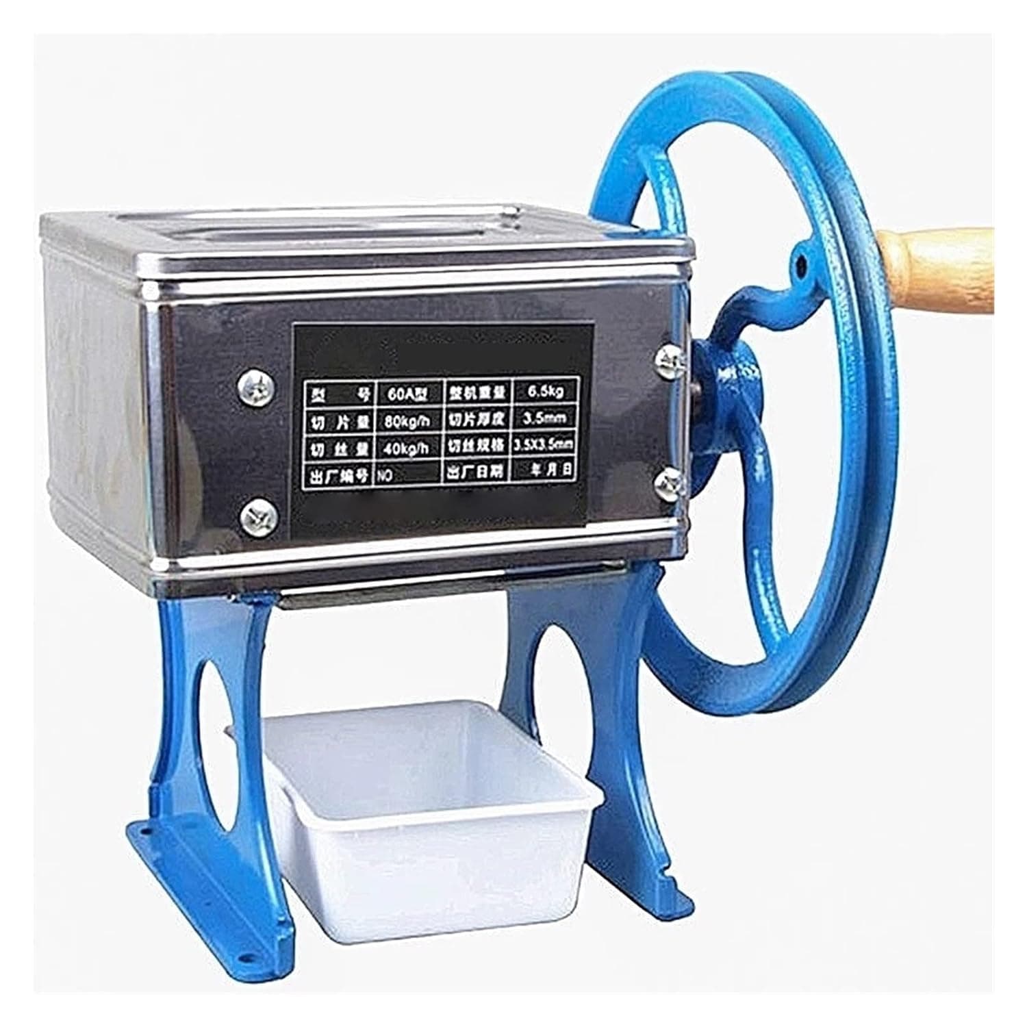 مفرمة لحوم يدوية من الستانلس ستيل، قطاعة لحوم منزلية، ماكينة تقطيع تجارية 60 امبير