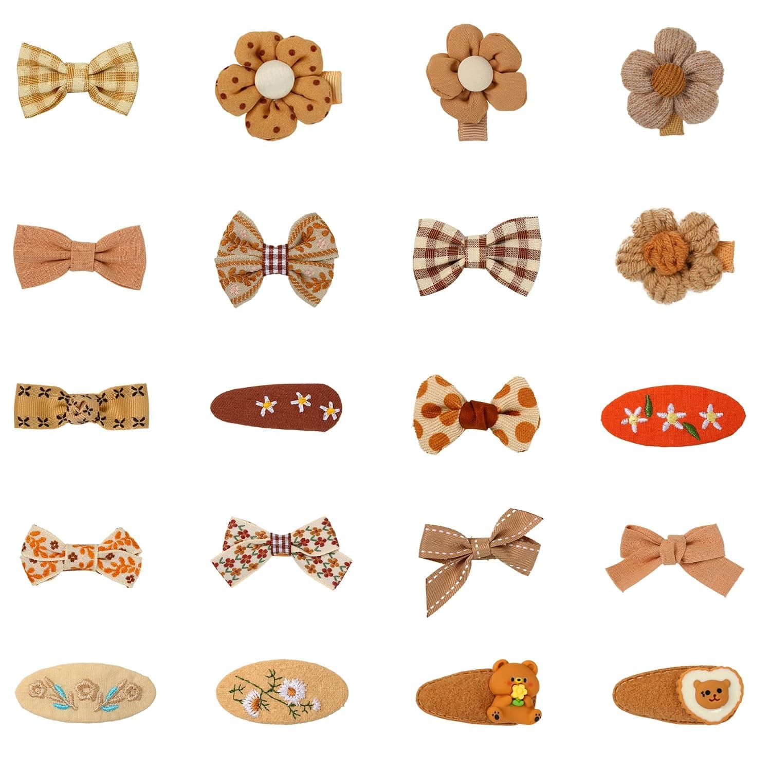 Baby Hair Clips - 20PCS Toddler Hair Clips, Hair Accessories for Girls, Kids Hair Accessories for Girls, Toddler Hair Clips, Baby Girl Hair Accessories, Cute Bow Bangs Accessories for Baby Headdress