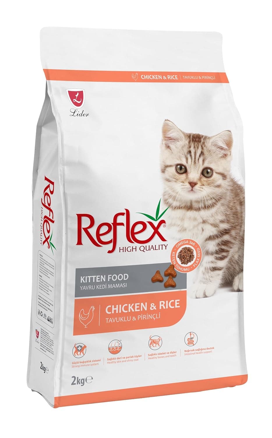 REFLEX KITTEN FOOD CHICKEN AND RICE 2KG