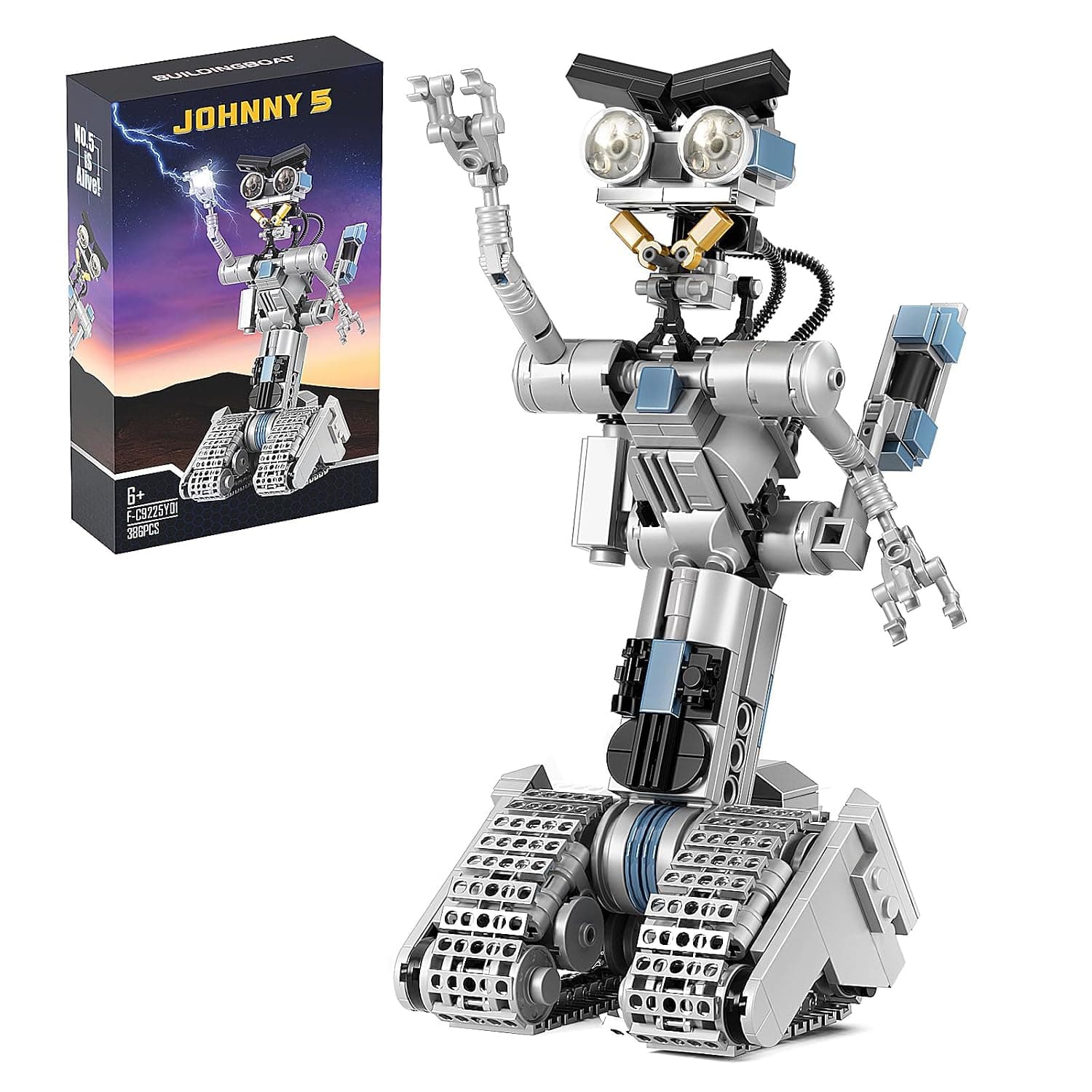 Robot Construction Toy Set for Boys and Girls, Robot Mecha Figures Model Toy, Educating STEM for Adults, Halloween (386 Pieces)