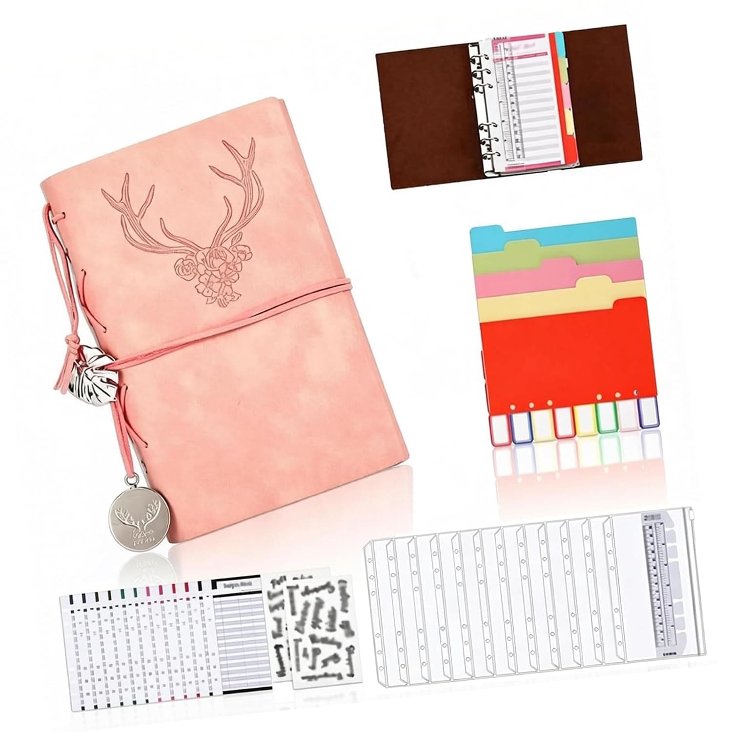 Cash Stuffing Budget Binder With Zipper Envelopes Expense Tracker Sheets