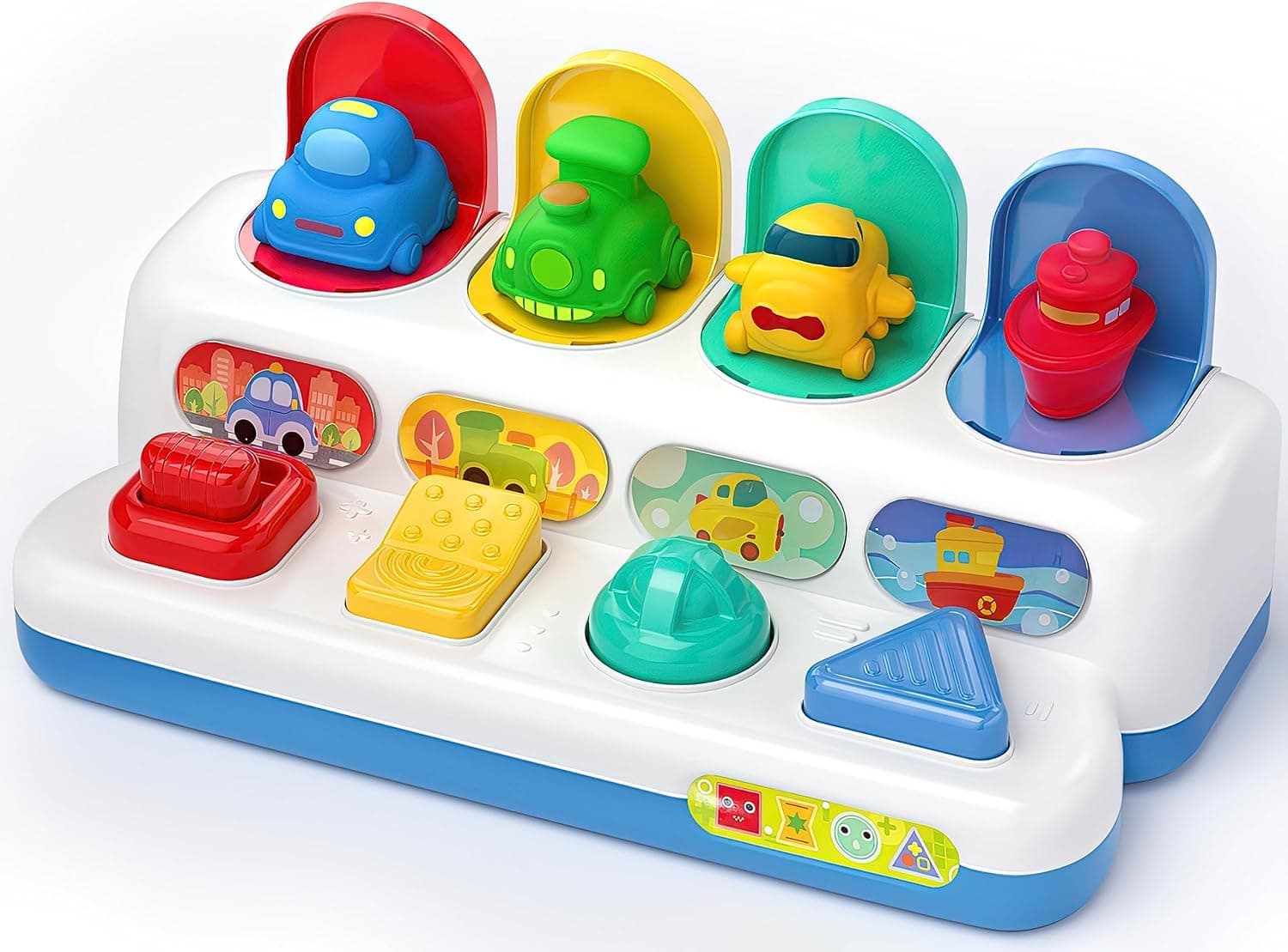 Huanger Pop Up Baby Toy for 6-12 Months - Montessori Early Development Cause and Effect Learning - Motor Skills Interactive Toy - Baby Gift for 1 Year Old