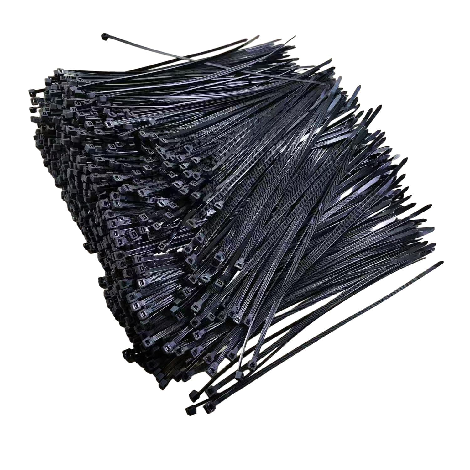 Zip Ties 1000 pcs 8 inch Cable Zip Ties, Premium Plastic Wire Ties with 40 LBS Tensile Strength, UV Resistant Cable Ties, Black Nylon Tie Straps