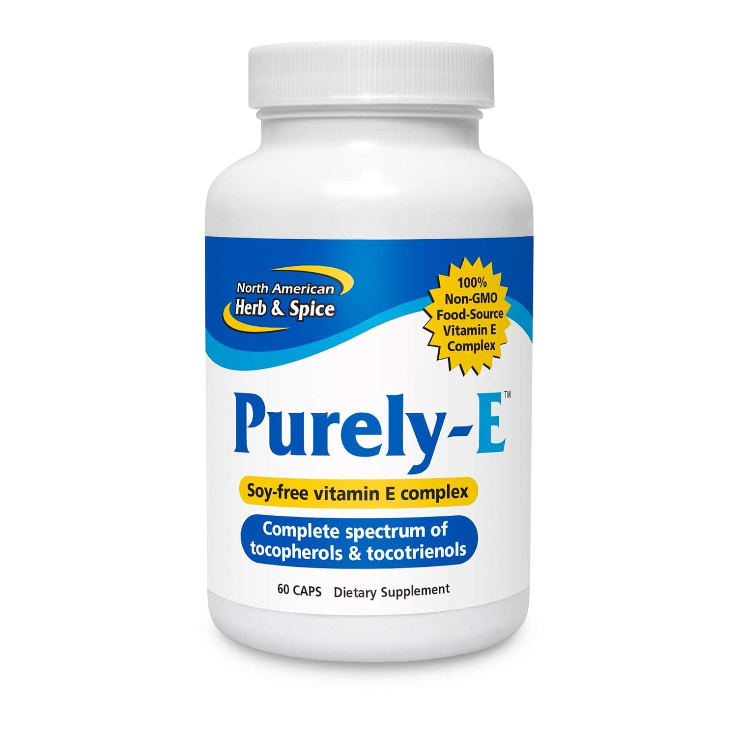 North American Herb & Spice, Purely-E, 60 Caps