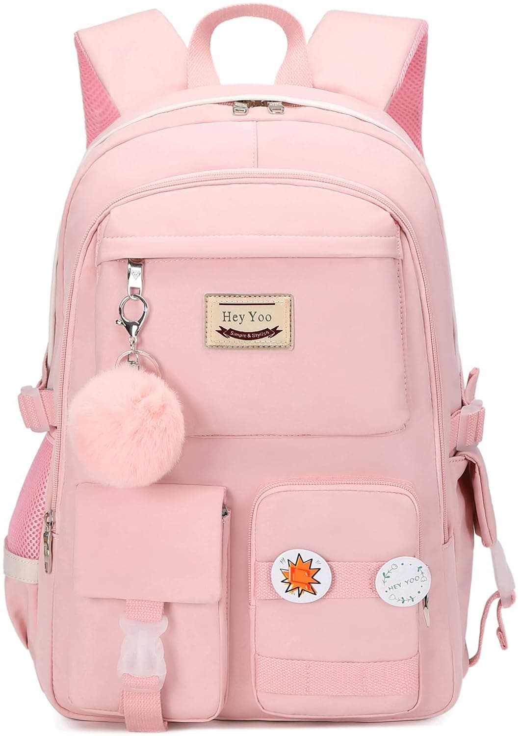 Hey Yoo Backpack for Girls Bookbag Cute School Bag College Middle High Elementary School Backpack for Teen Girls