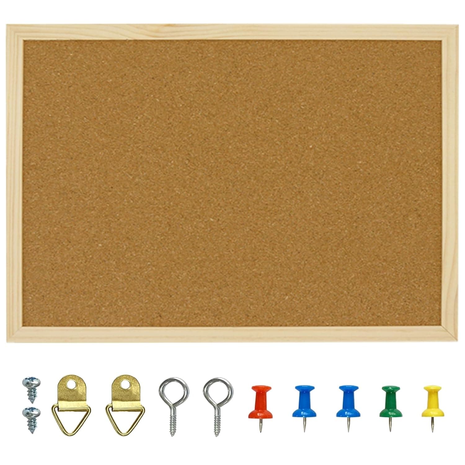 OWLKELA Cork Board Bulletin Board, 15.7 X 11.8 Inch | Wall-Mounted Presentation, Ideal for Office & Home Decor, School, Cubicle