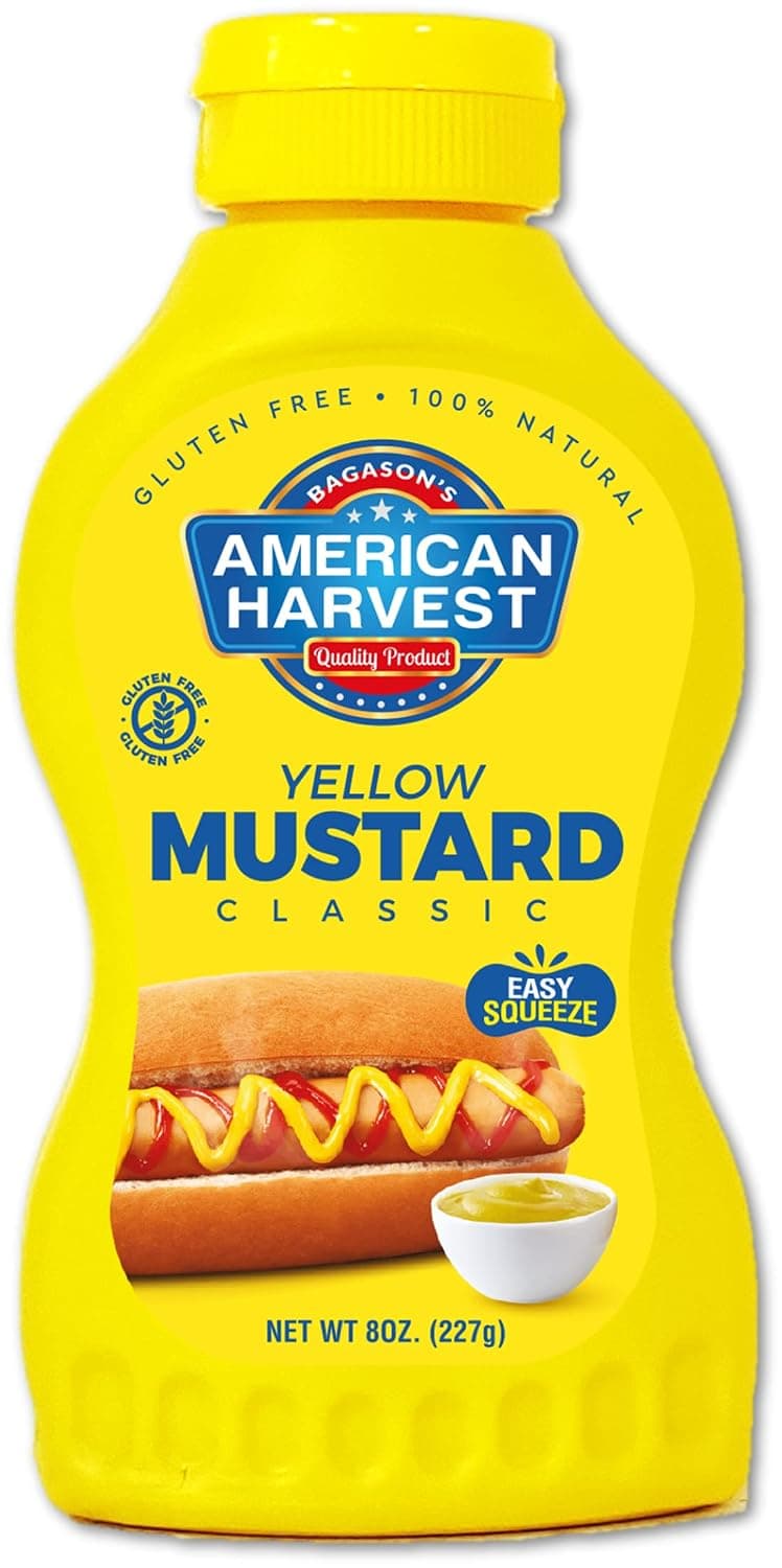 American Harvest Classic Yellow Mustard Sauce, 227g